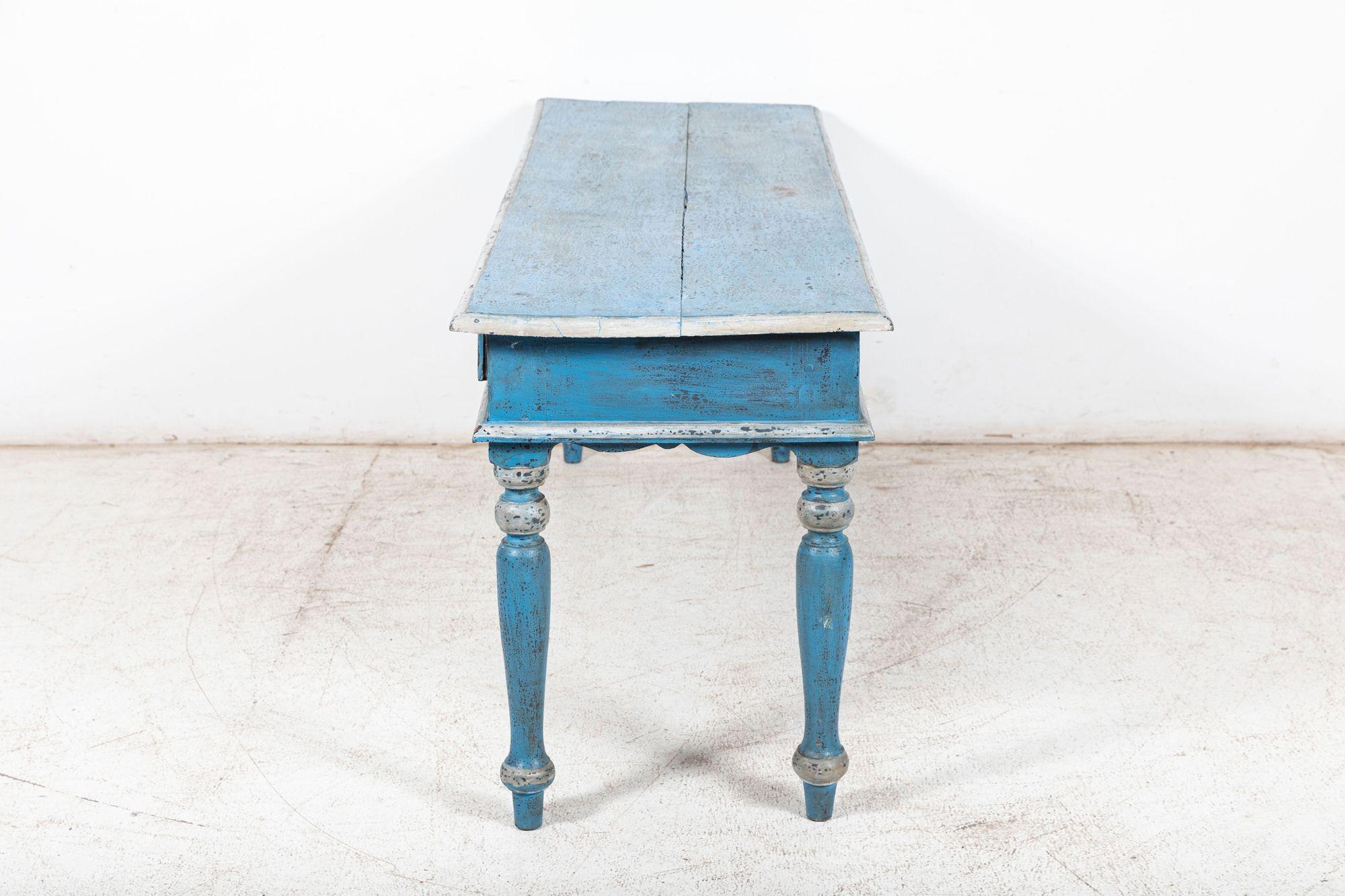 19thC French Painted Provincial Console / Hall Table 3