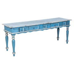 19thC French Painted Provincial Console / Hall Table