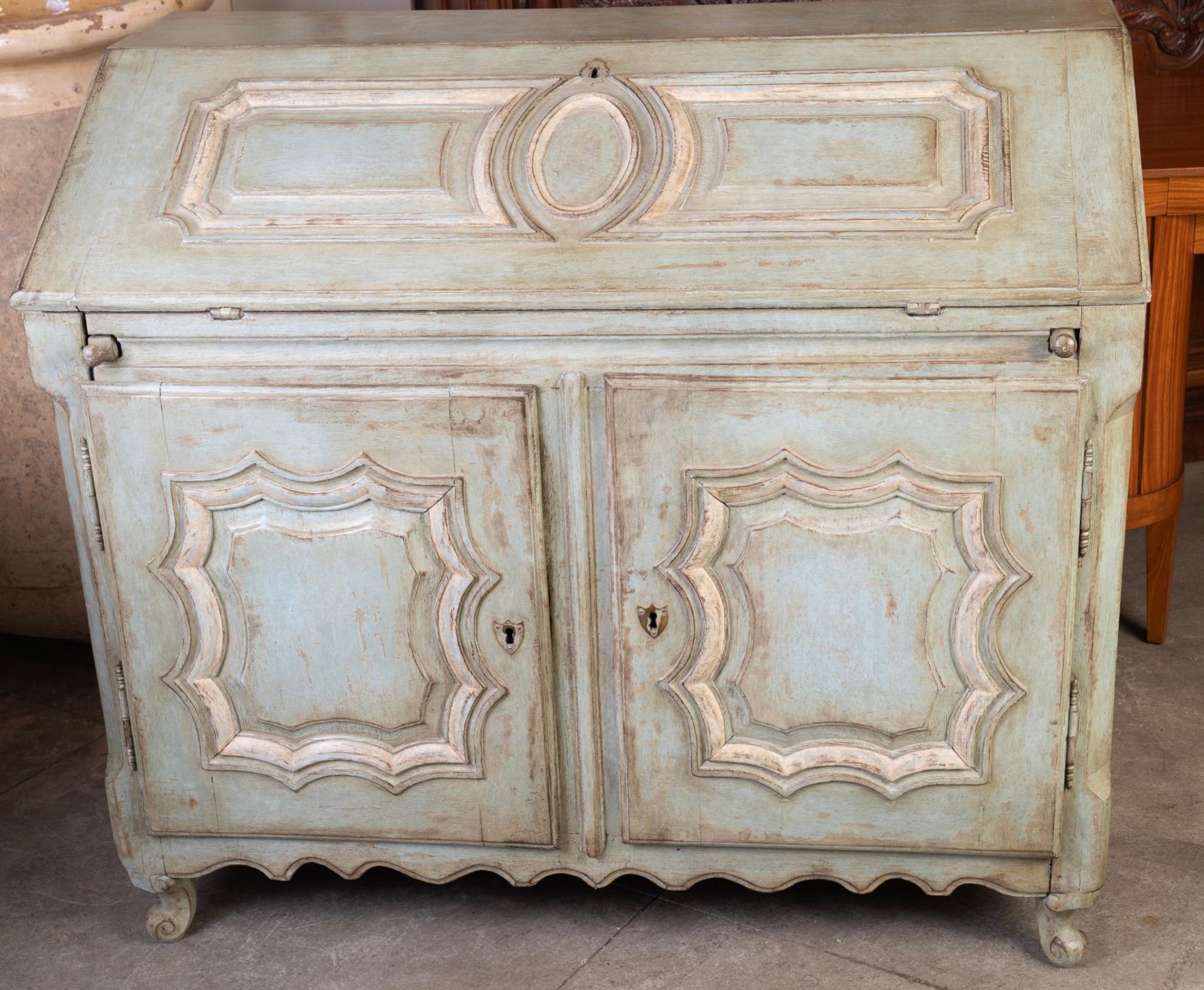 19thc French Painted Secretary For Sale 4