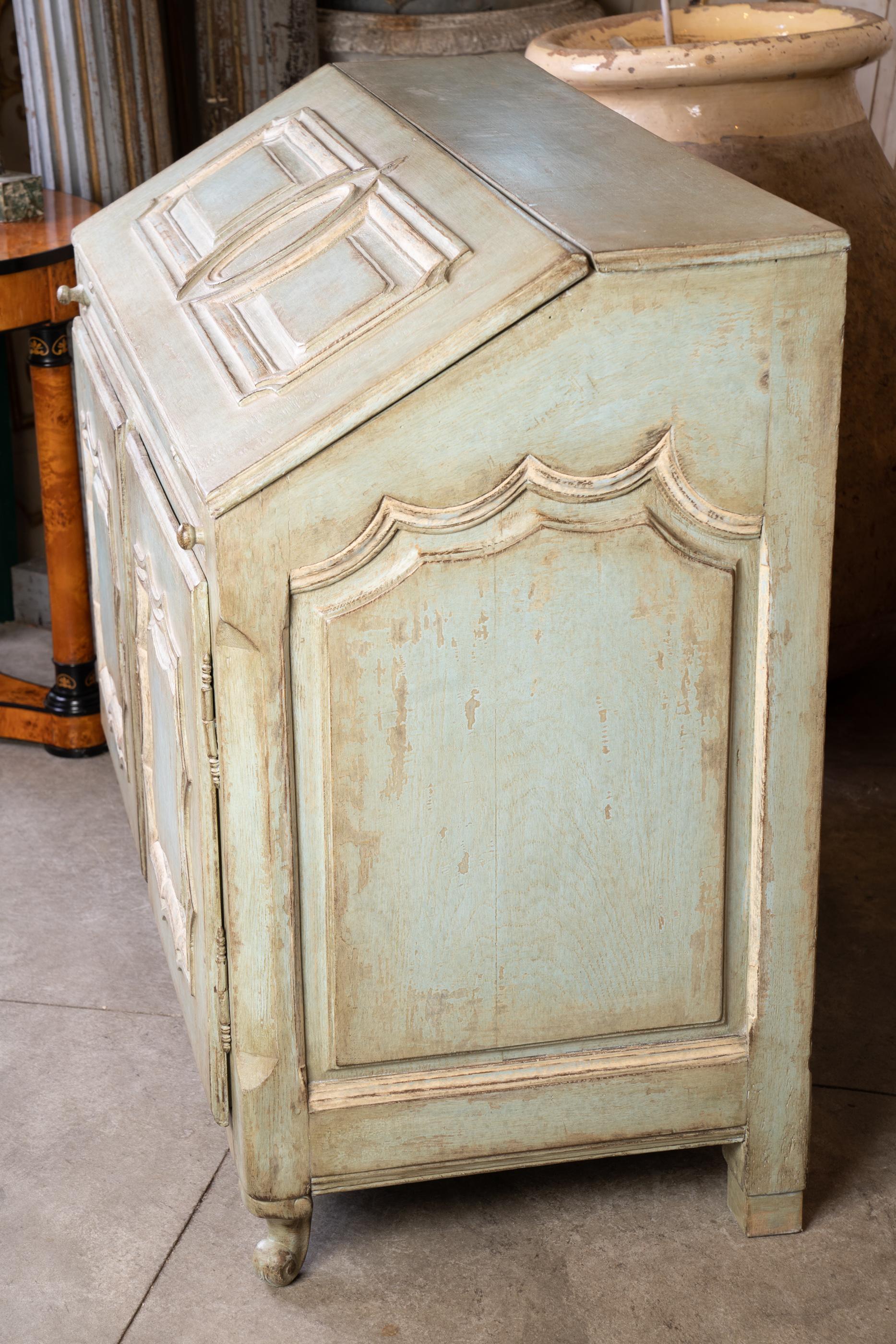 19th Century 19thc French Painted Secretary For Sale