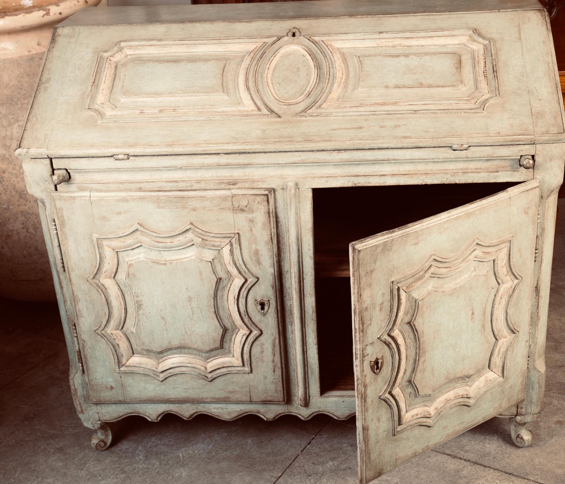 19thc French Painted Secretary For Sale 3