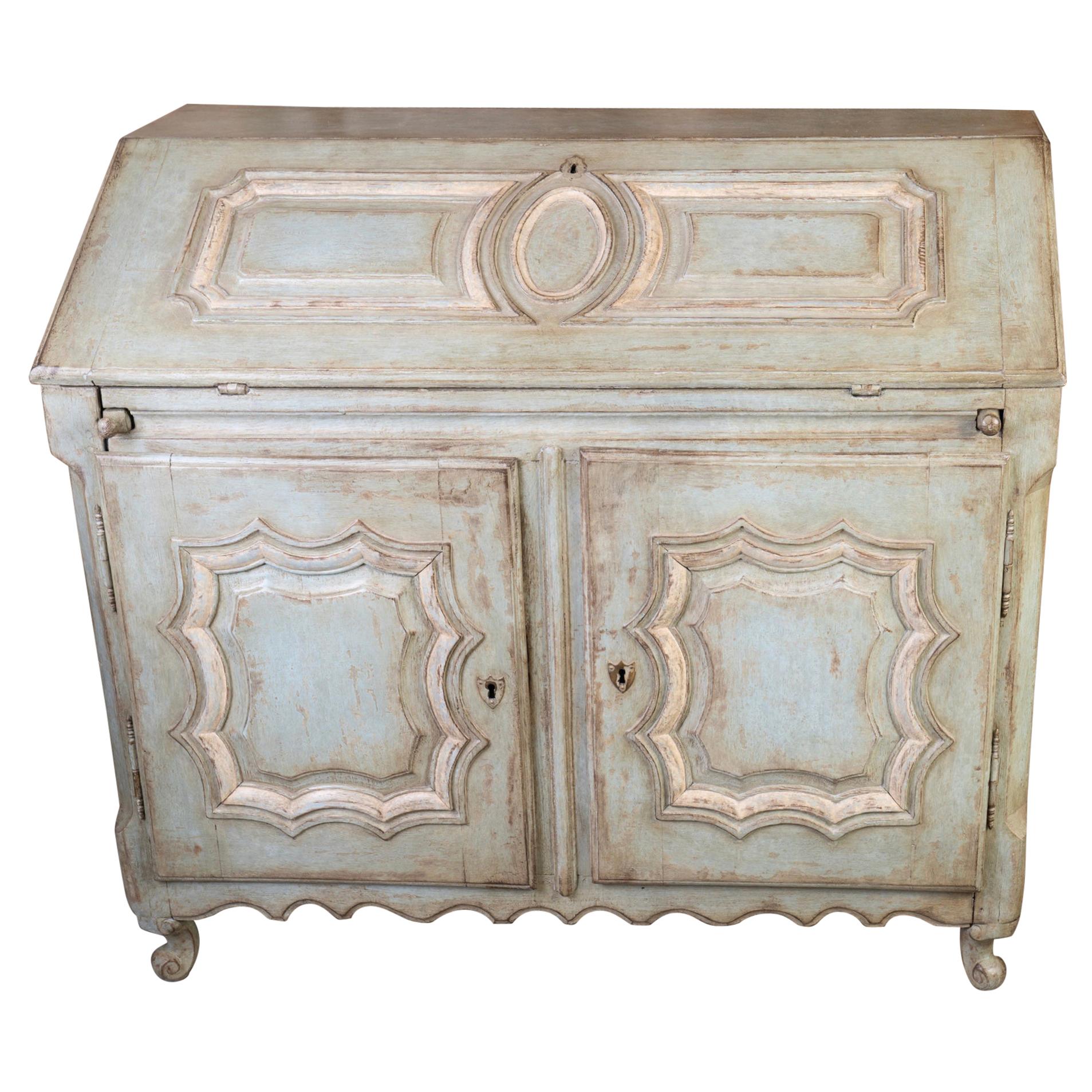 19thc French Painted Secretary For Sale