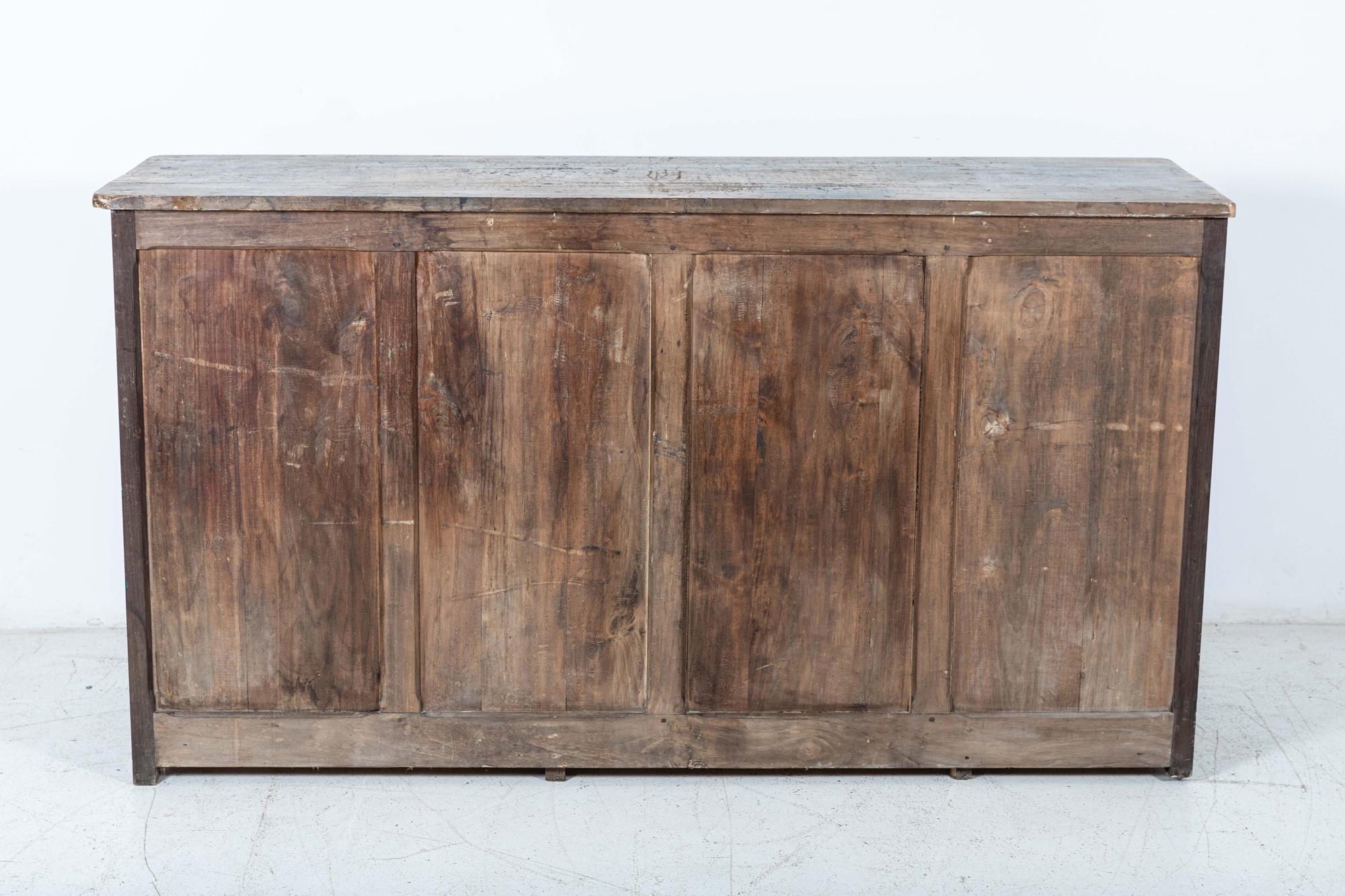 19thC French Printers Cabinet / Counter For Sale 6