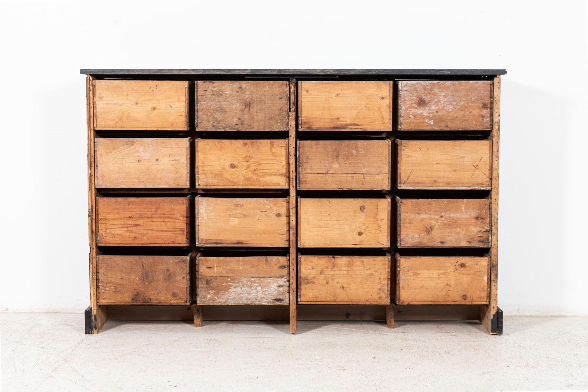 19th C French Printers Drawers 6