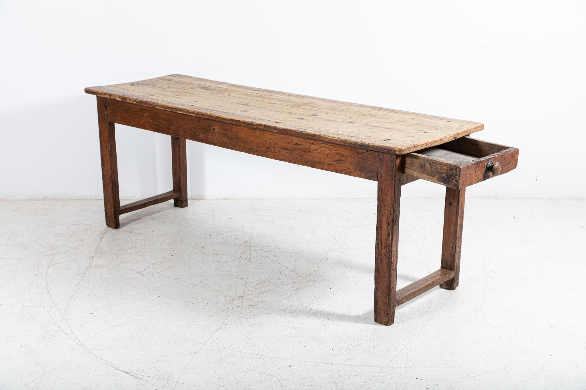 19thC French Refectory Table For Sale 5