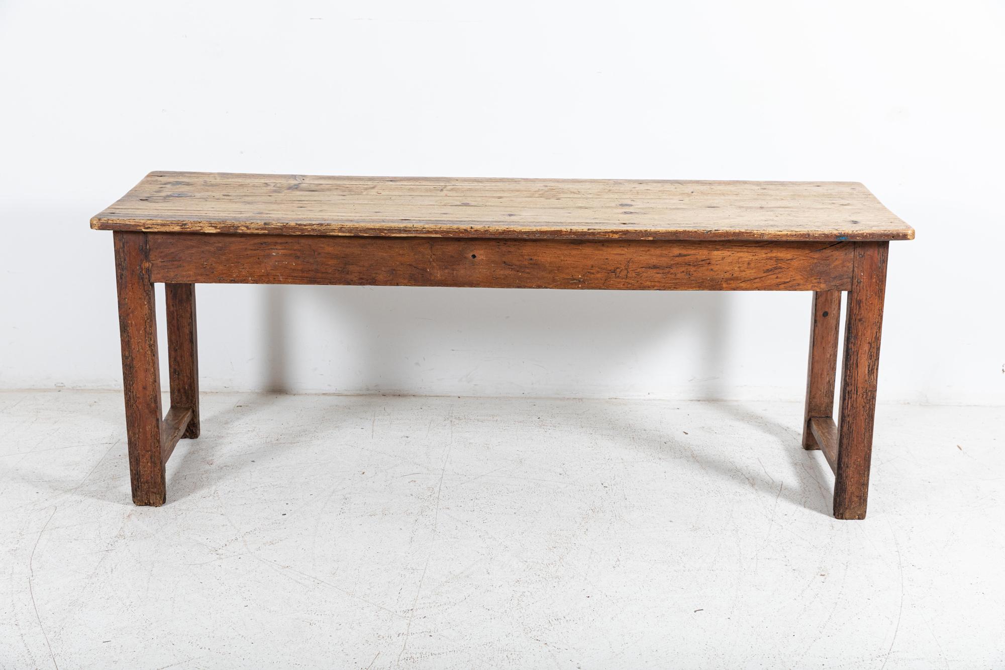 19thC French Refectory Table For Sale 6