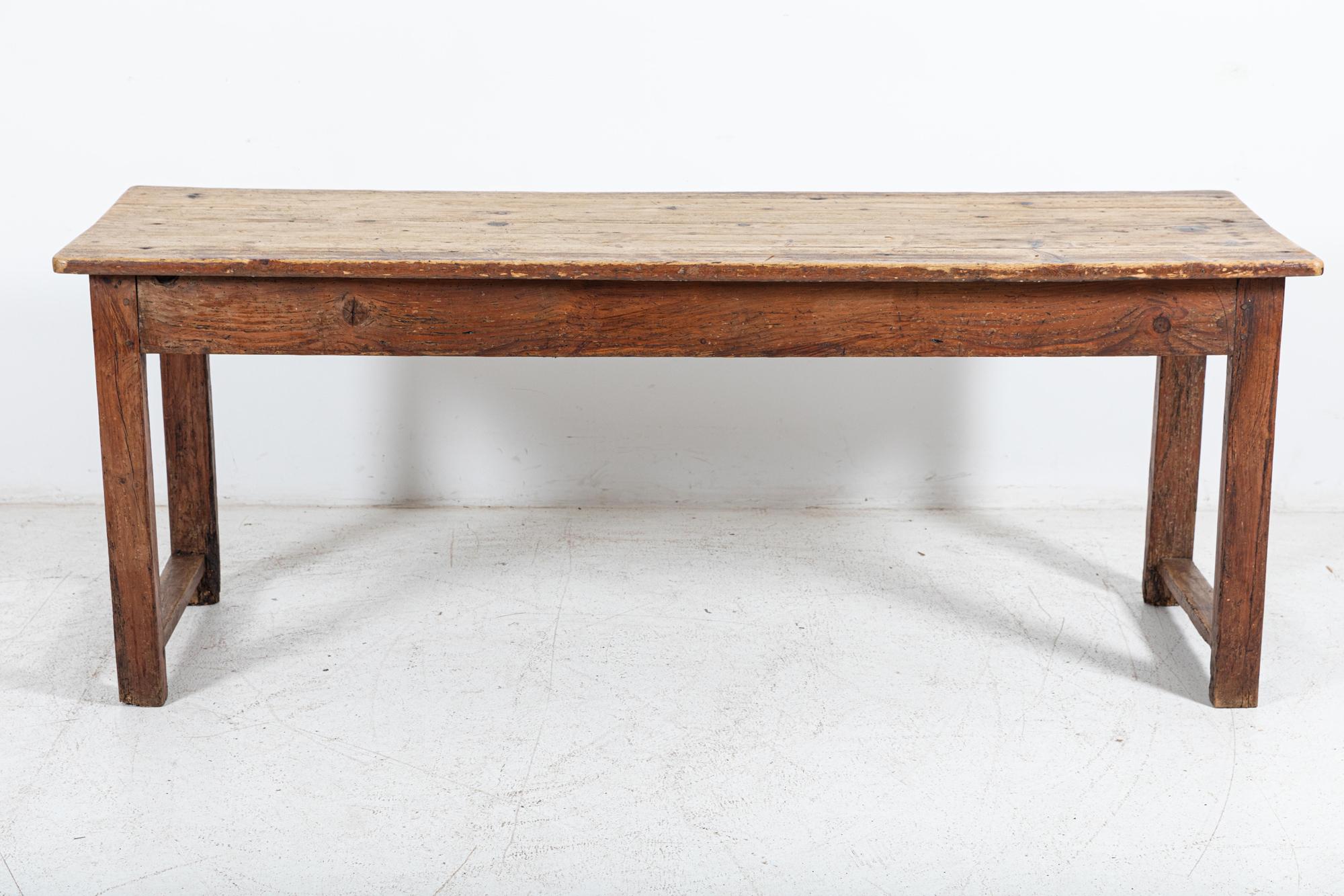 19thC French Refectory Table For Sale 8