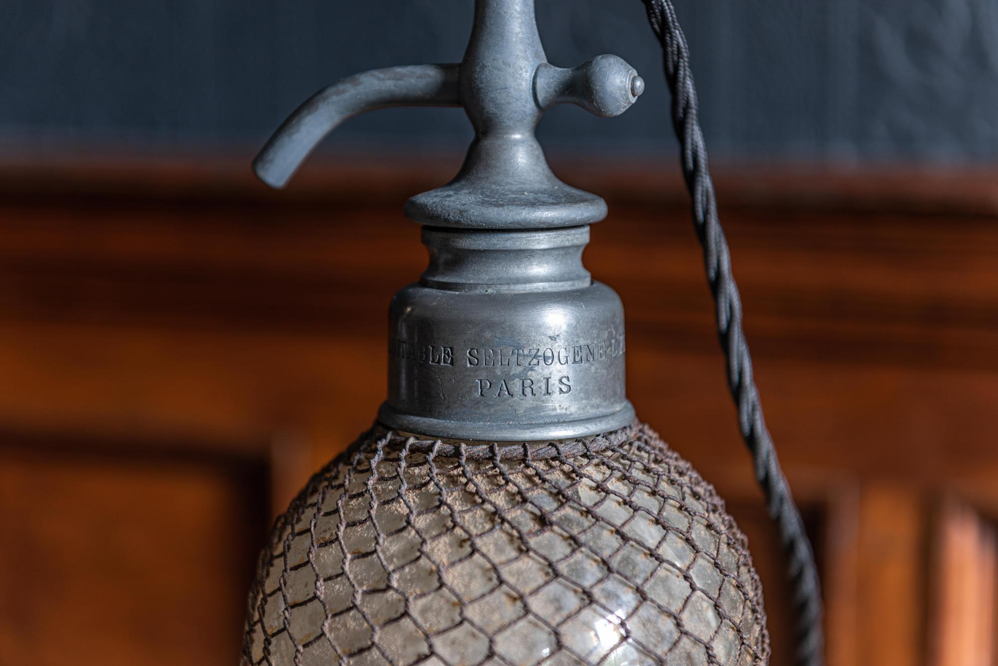 Glass 19th Century French Seltzer Siphon Lamps
