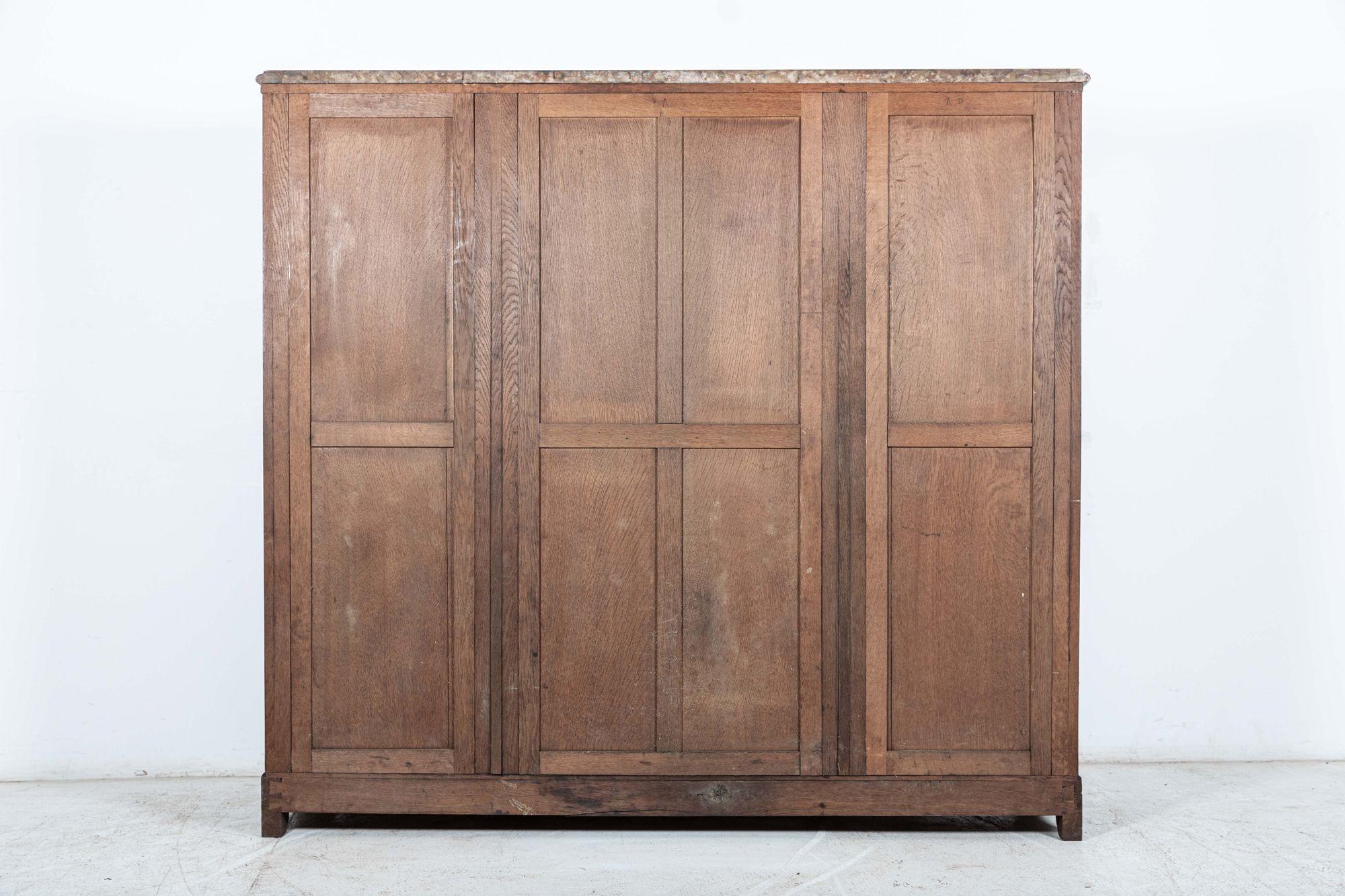 19th C French Walnut Armoire / Bookcase For Sale 7