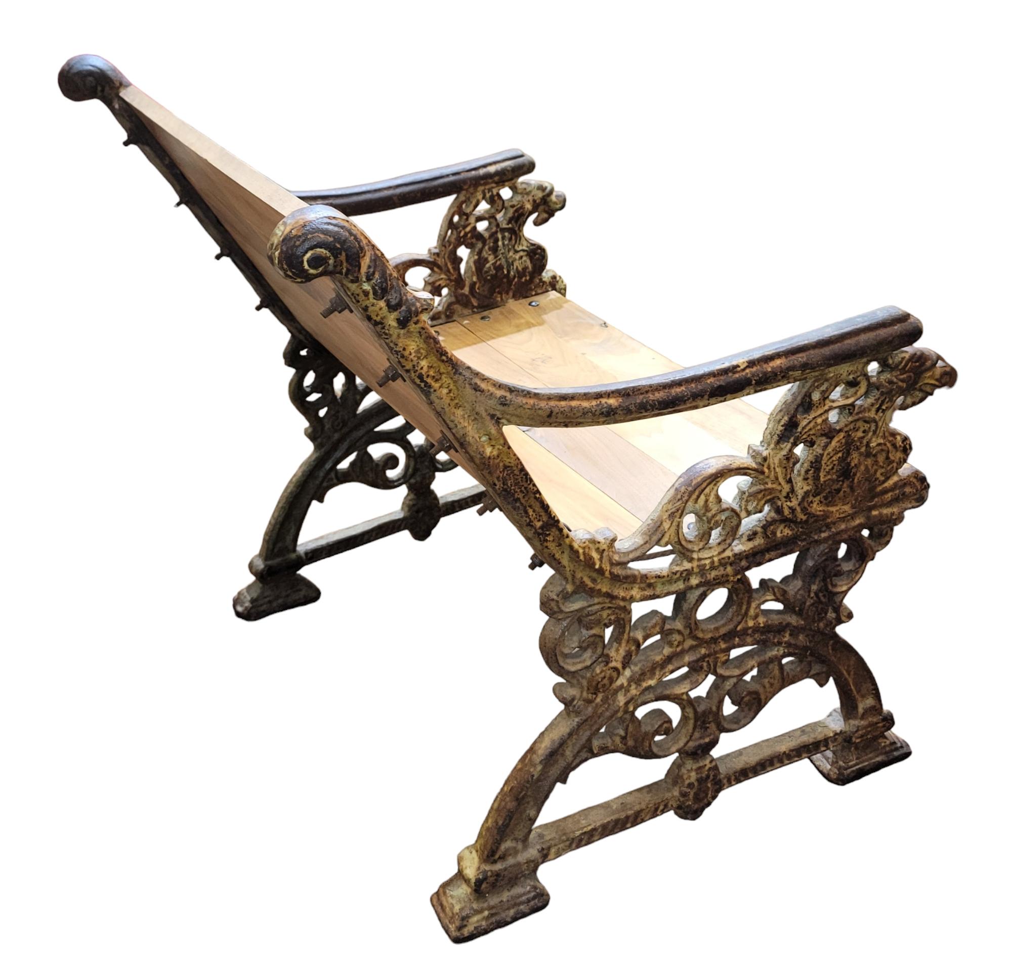 Chaises d'appoint en fer forgé françaises du 19e siècle Bon état - En vente à Pasadena, CA