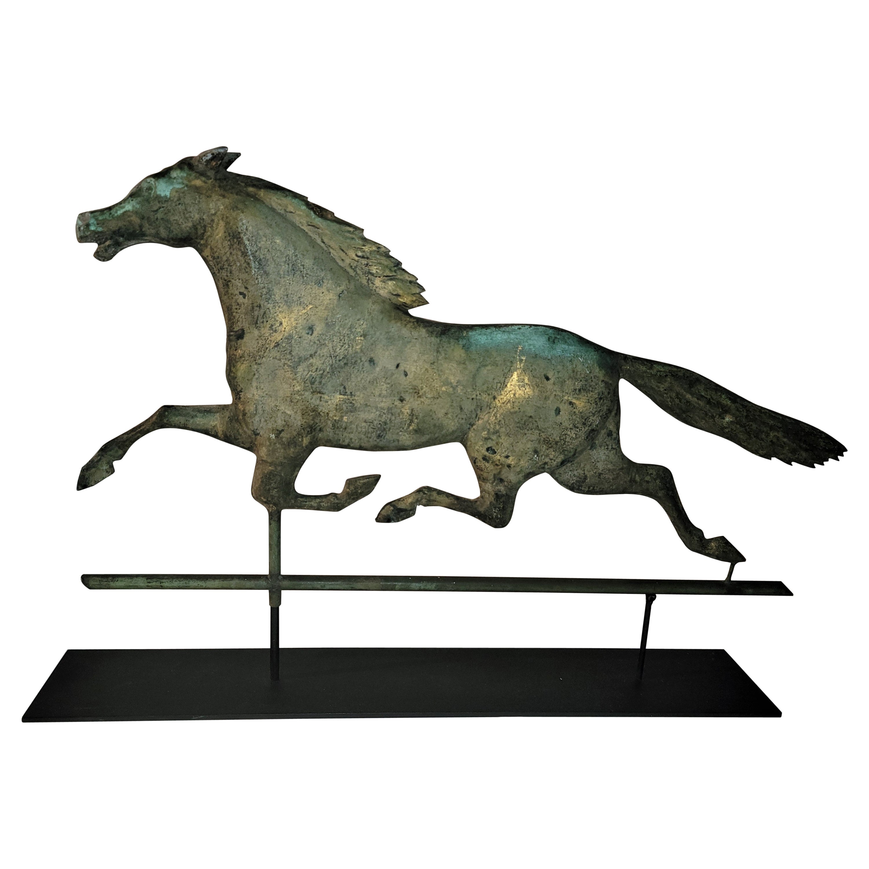 19thc Full Body Dexter Horse Weather Van