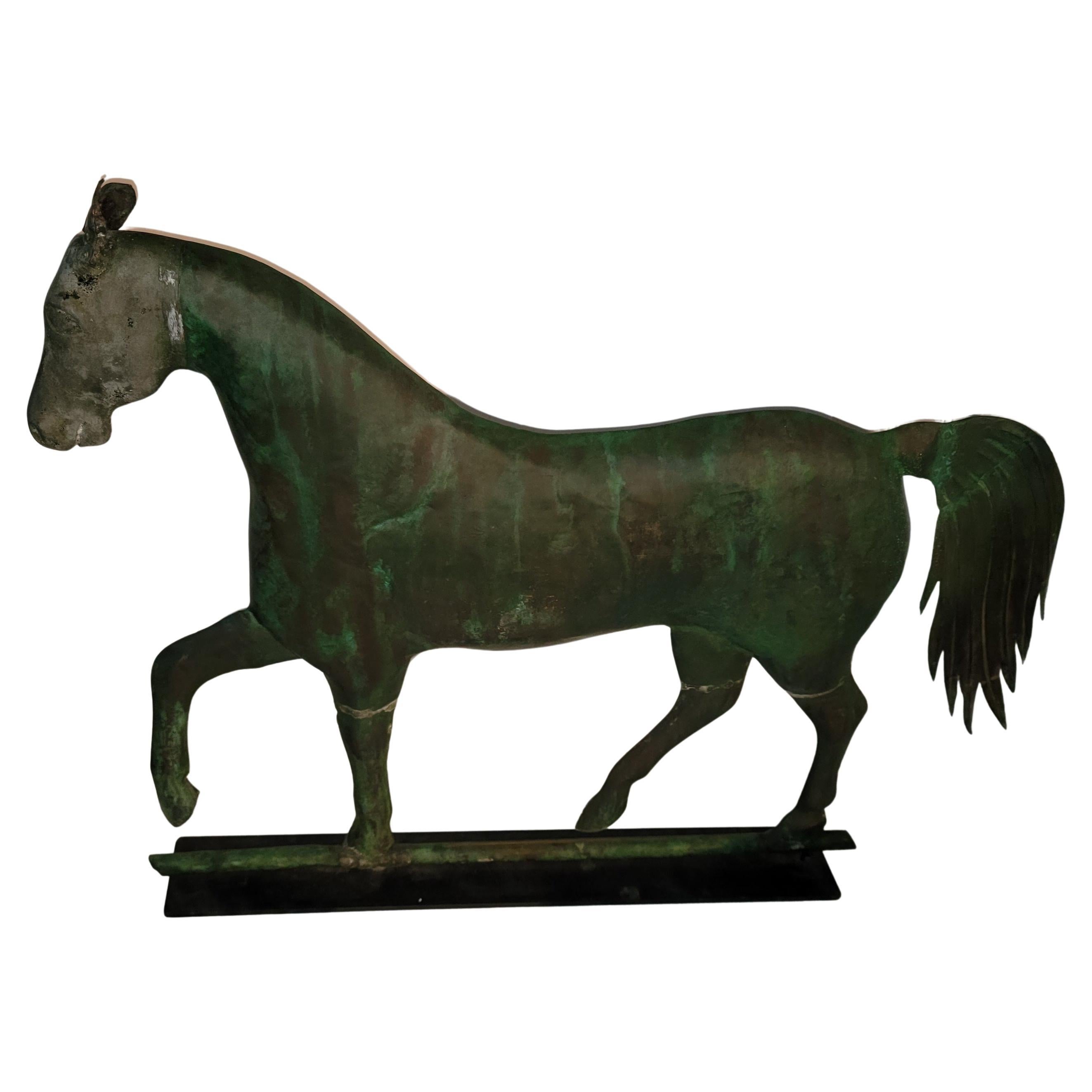 19th Century 19Thc Full Body Monumental Horse Weather Vane