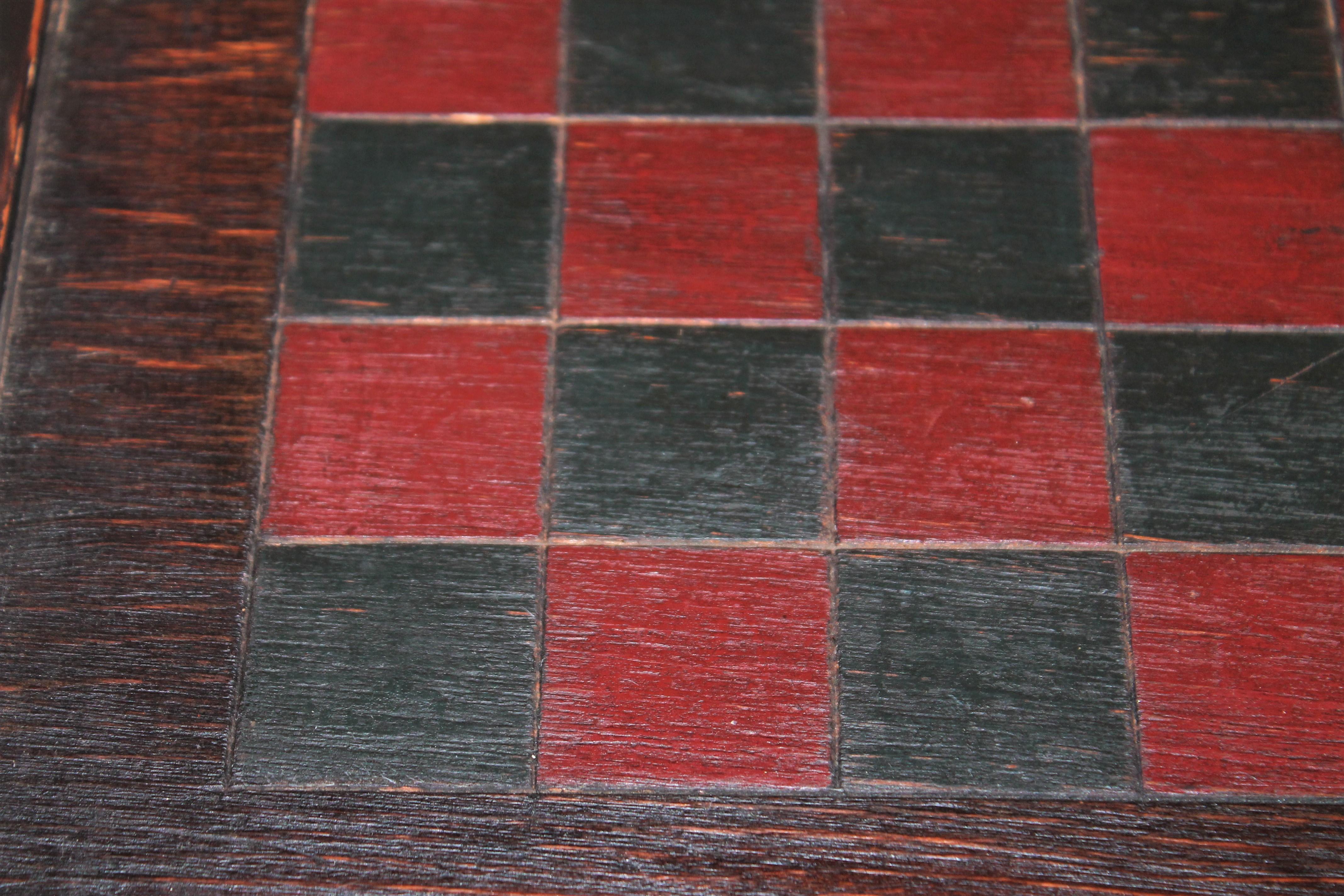 American 19th Century Game Board, Original Painted Surface