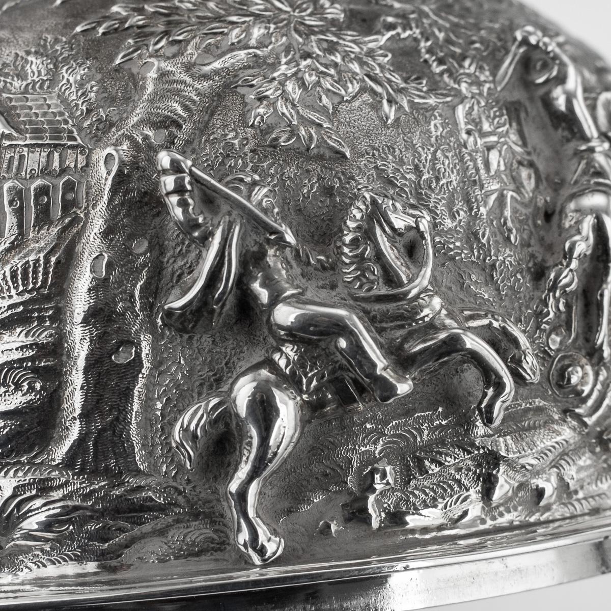 19th Century Georgian Solid Silver Teniers Muffin Dish Edward Farrell circa 1829 7