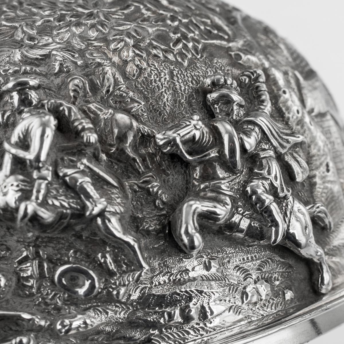 19th Century Georgian Solid Silver Teniers Muffin Dish Edward Farrell circa 1829 9