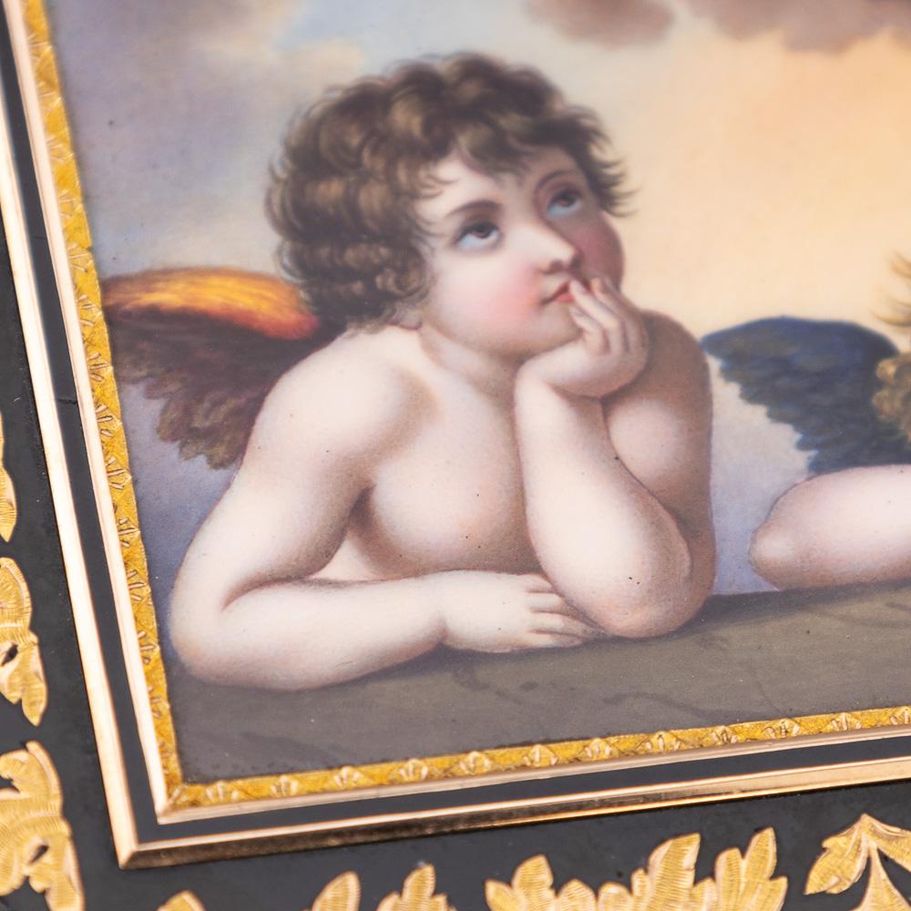 Tabatière allemande du XIXe siècle en or 18 carats et émail, Madonna Sixtine de Raphael, Hanau vers 1810 en vente 6