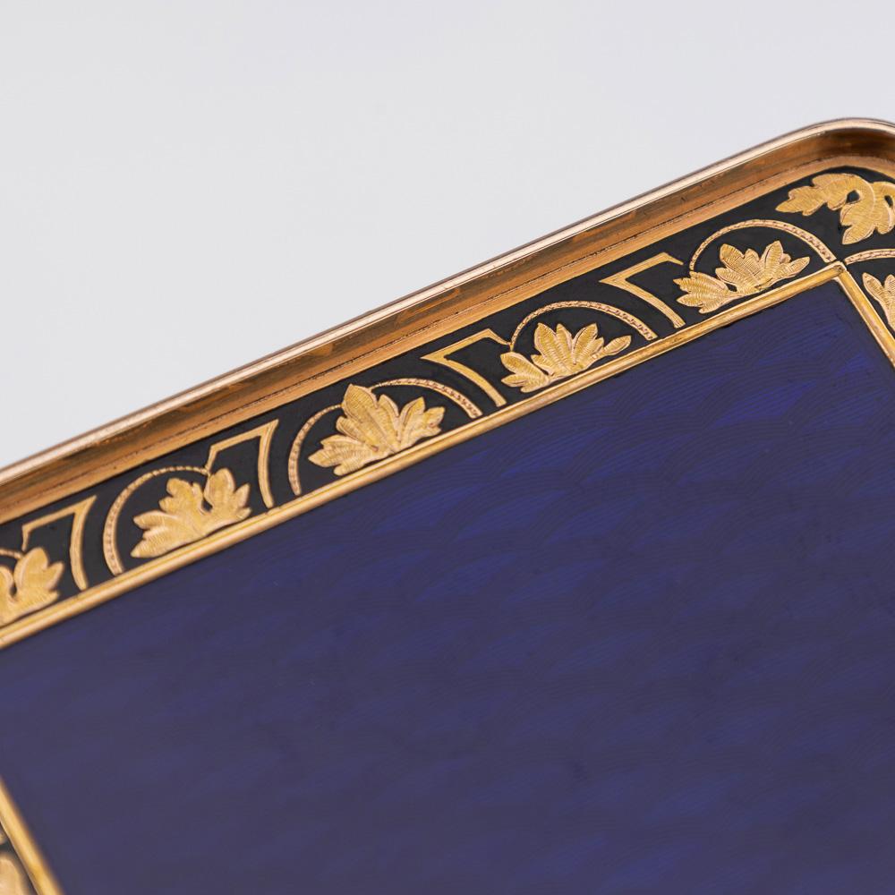 Tabatière allemande du XIXe siècle en or 18 carats et émail, Madonna Sixtine de Raphael, Hanau vers 1810 en vente 10