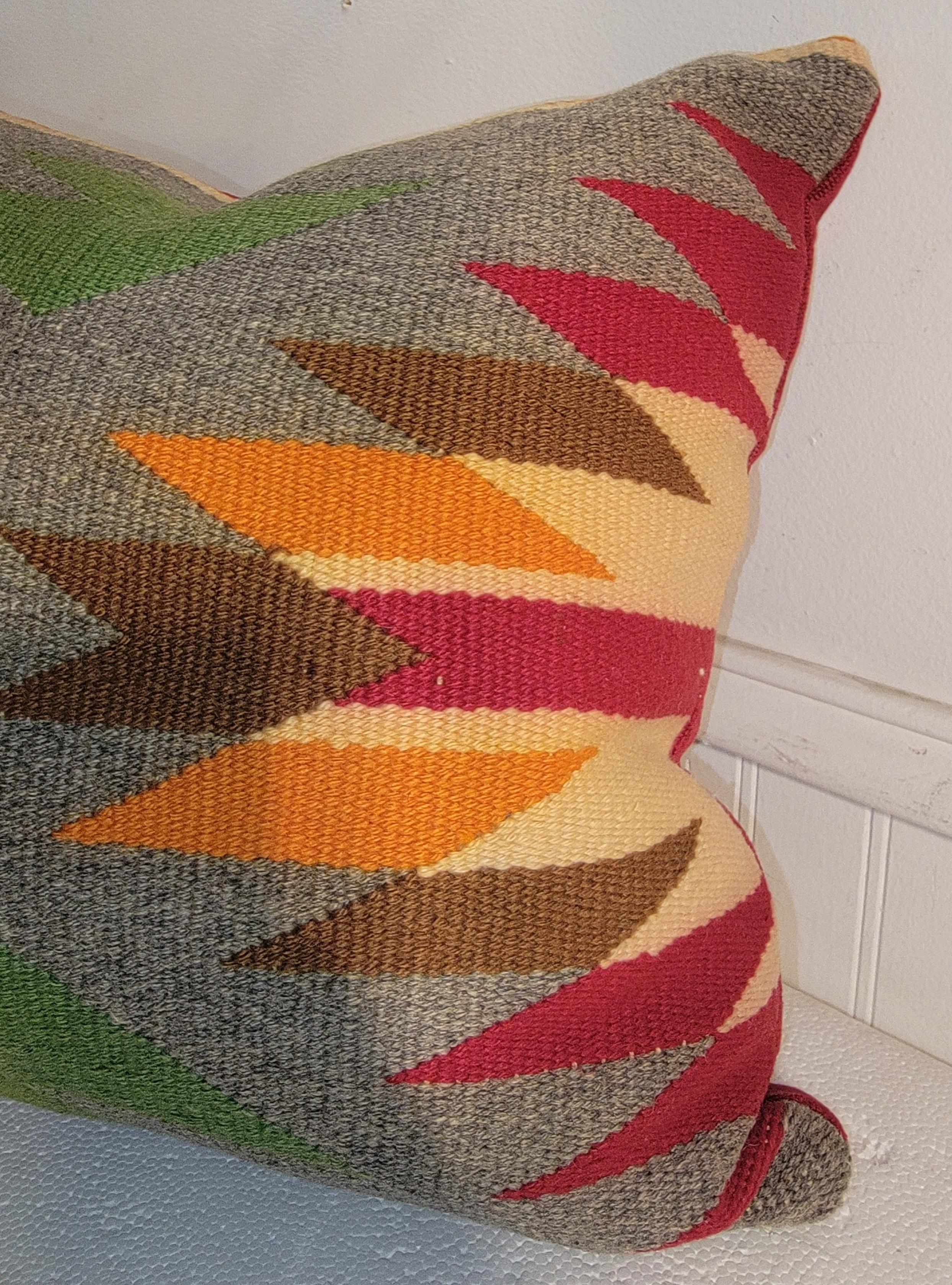 19Thc Ciudad Alemana Almohada Tejido Indio Navajo Adirondack en venta