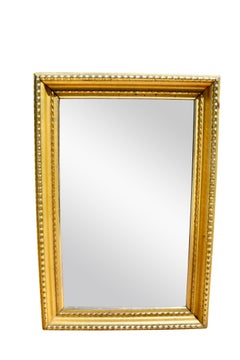 19thC Gilded Wood Framed Beveled Mirror