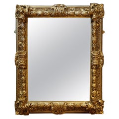 19. Jahrhundert Giltwood und Sand geformt Gesso gerahmt Spiegel