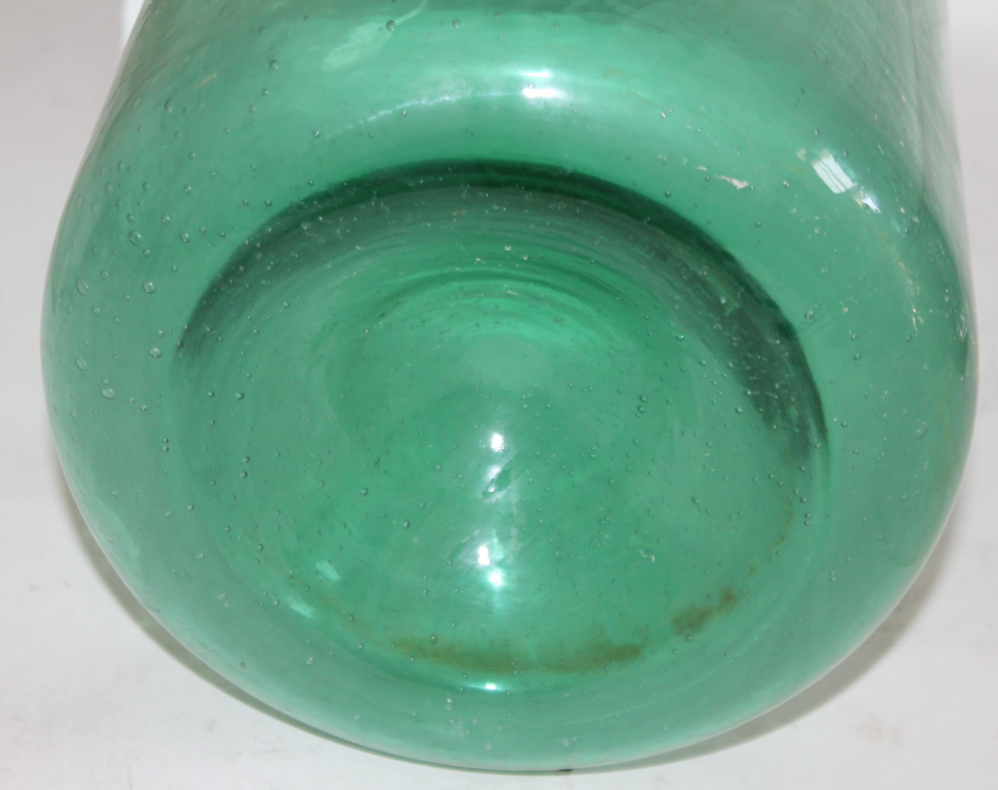American 19th Century Hand Blown Storage Jar For Sale