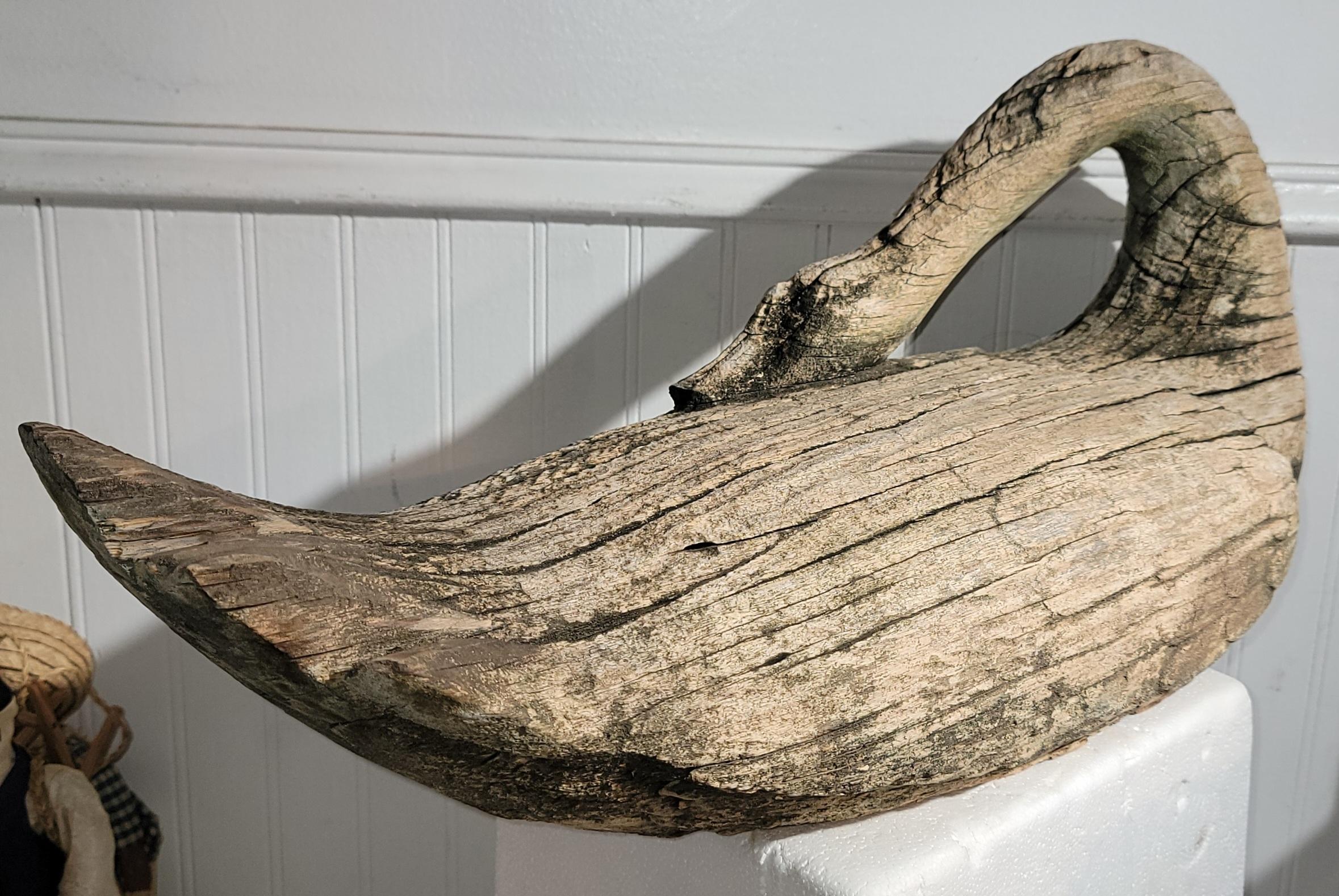 American 19Thc Hand Carved Canadian Goose  For Sale