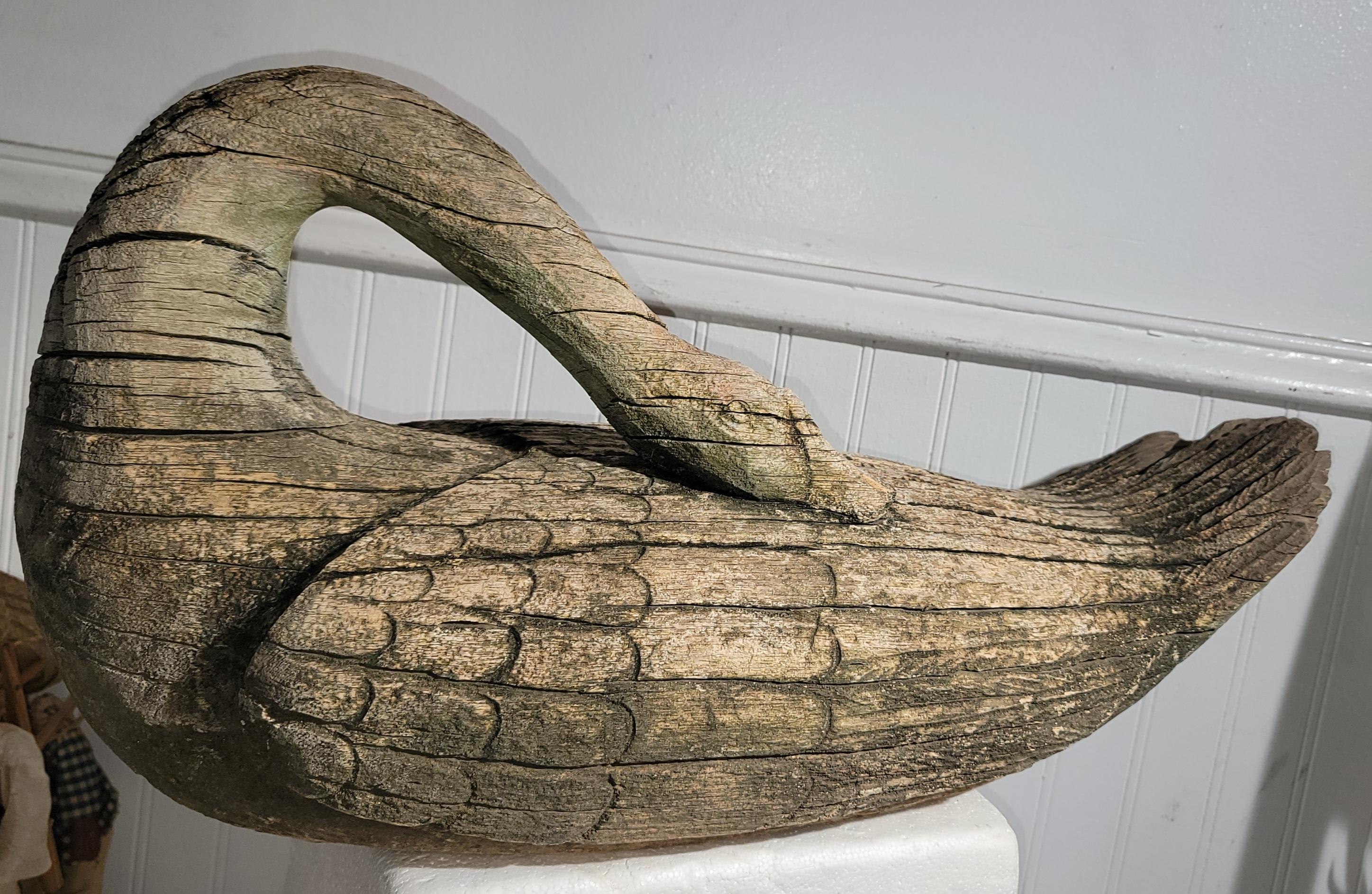 19Thc Hand Carved Canadian Goose  For Sale