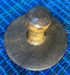 19Thc Hand Carved Cow Butter Stamp