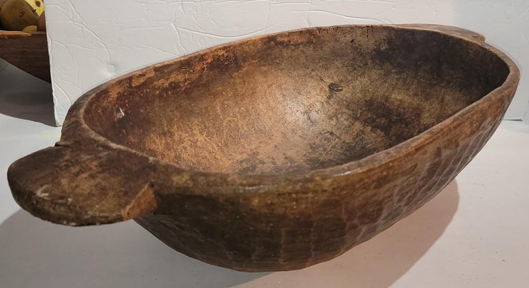 19th Century Hand Carved Dough Bowl For Sale 3