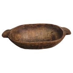 19th Century Hand Carved Dough Bowl