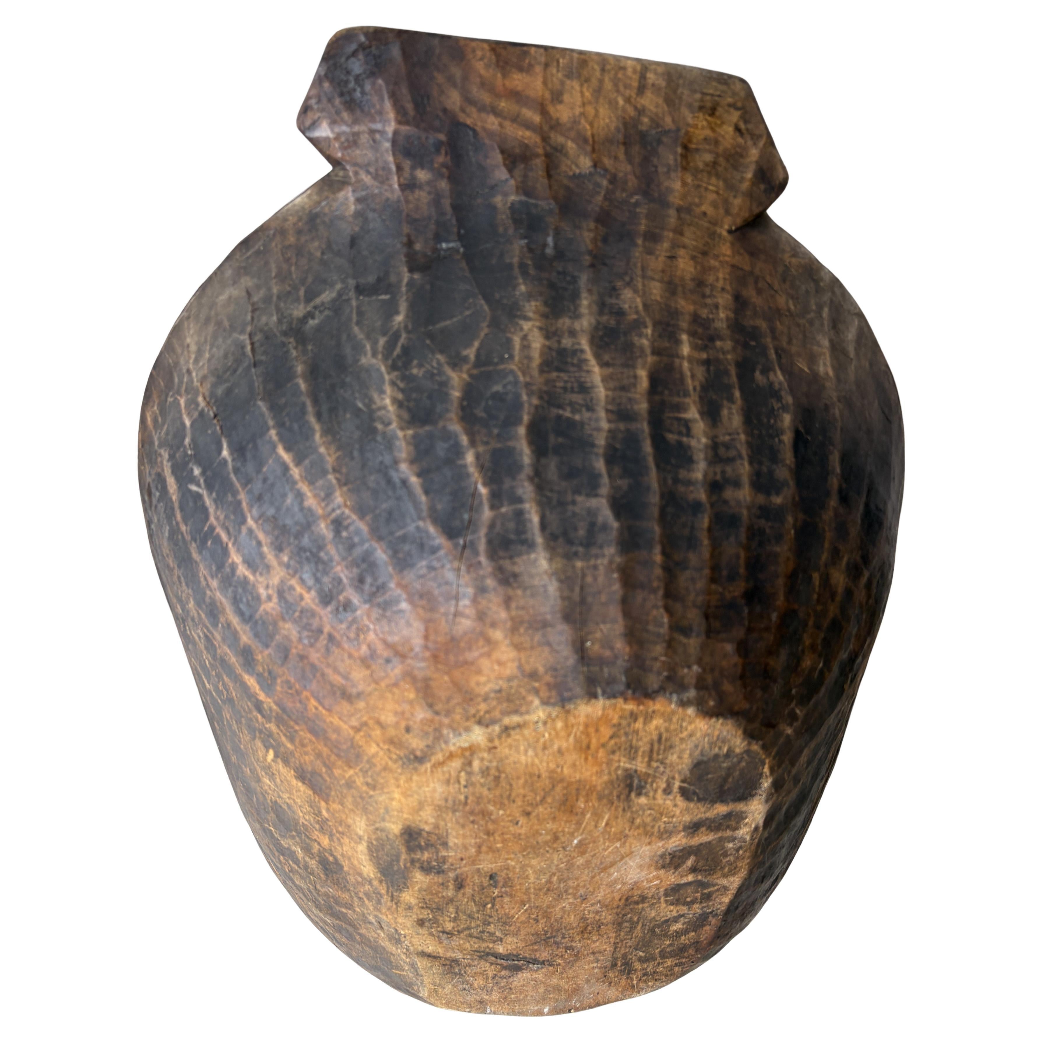 19thc Hand Carved Dough Bowl