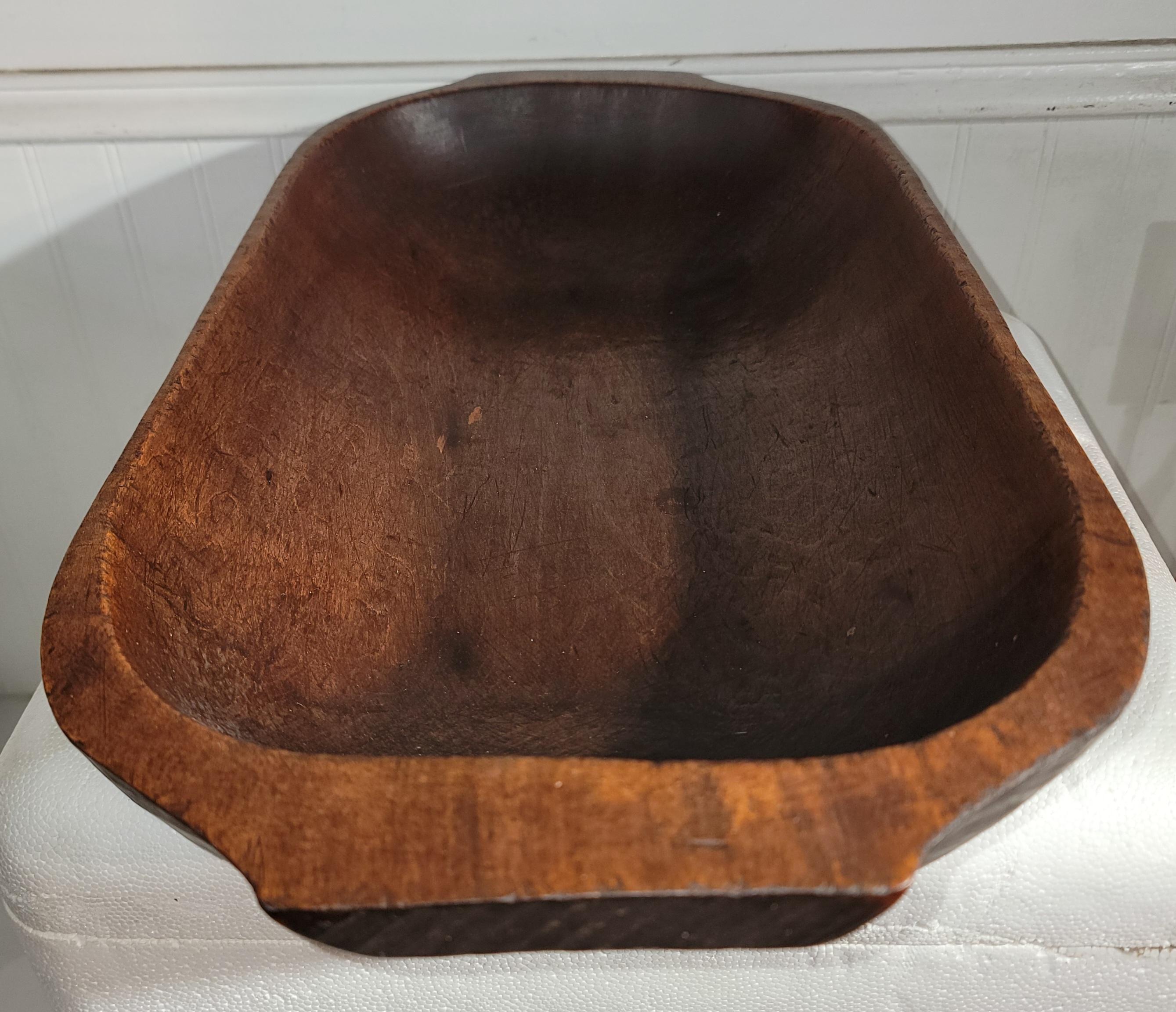 19Thc Hand Carved Dough Bowl From New England For Sale 5