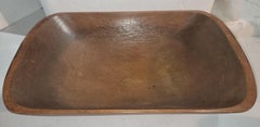 19Thc Hand Carved Dough Bowl From New England