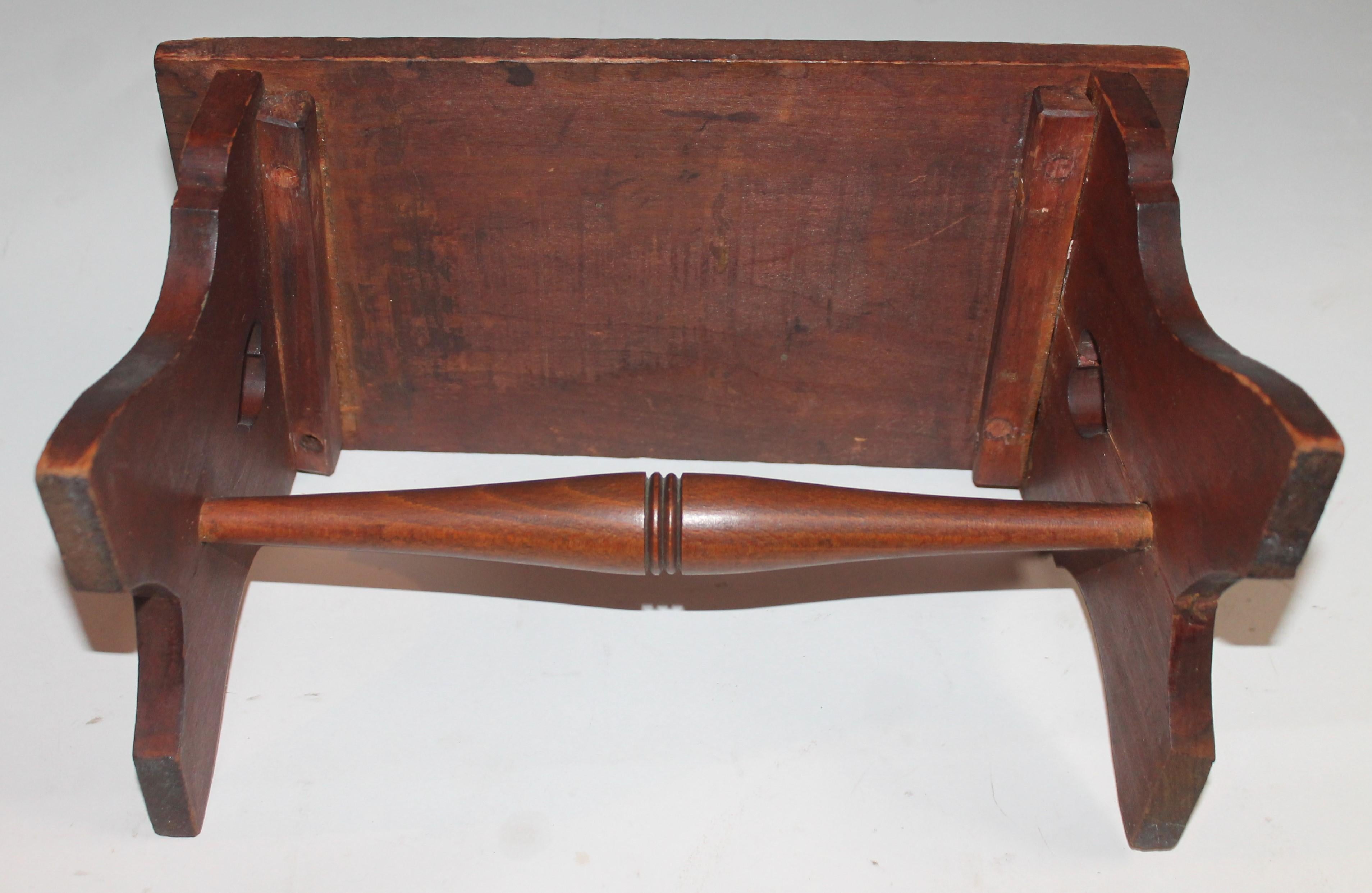19th Century Hand Carved Foot Stool 2
