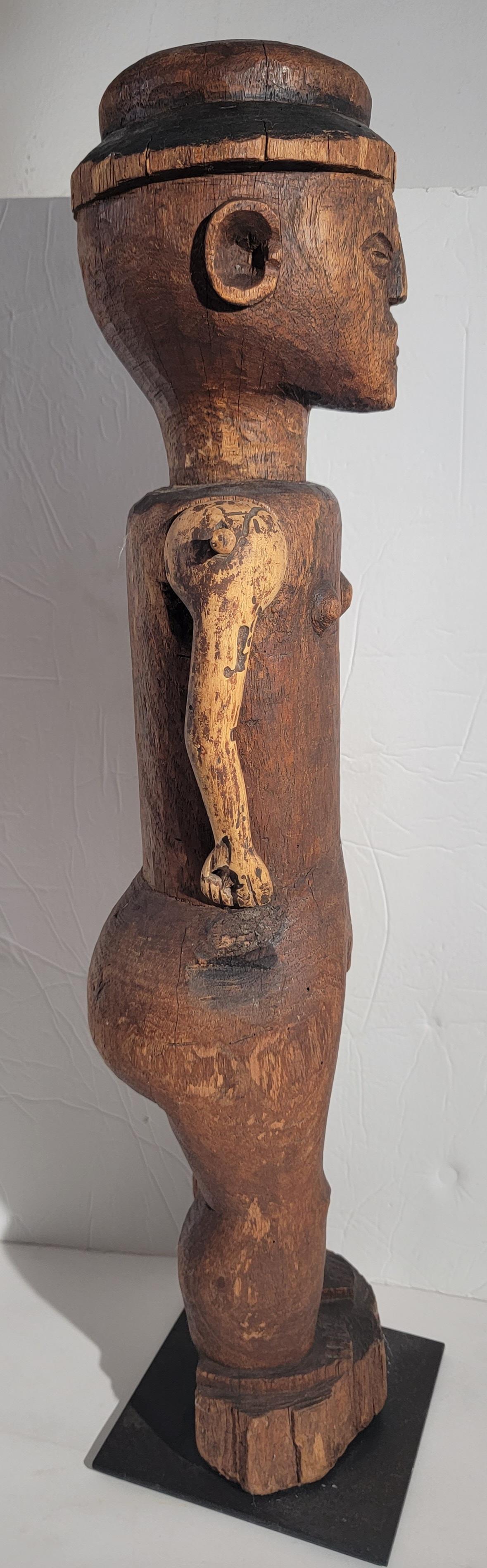 American 19Thc Hand Carved Gentleman Sculpture / Whirlygig For Sale