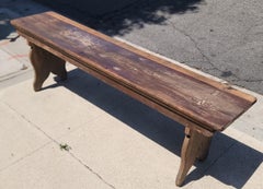 19thc Hand Made Farm Bench From Pennsylvania