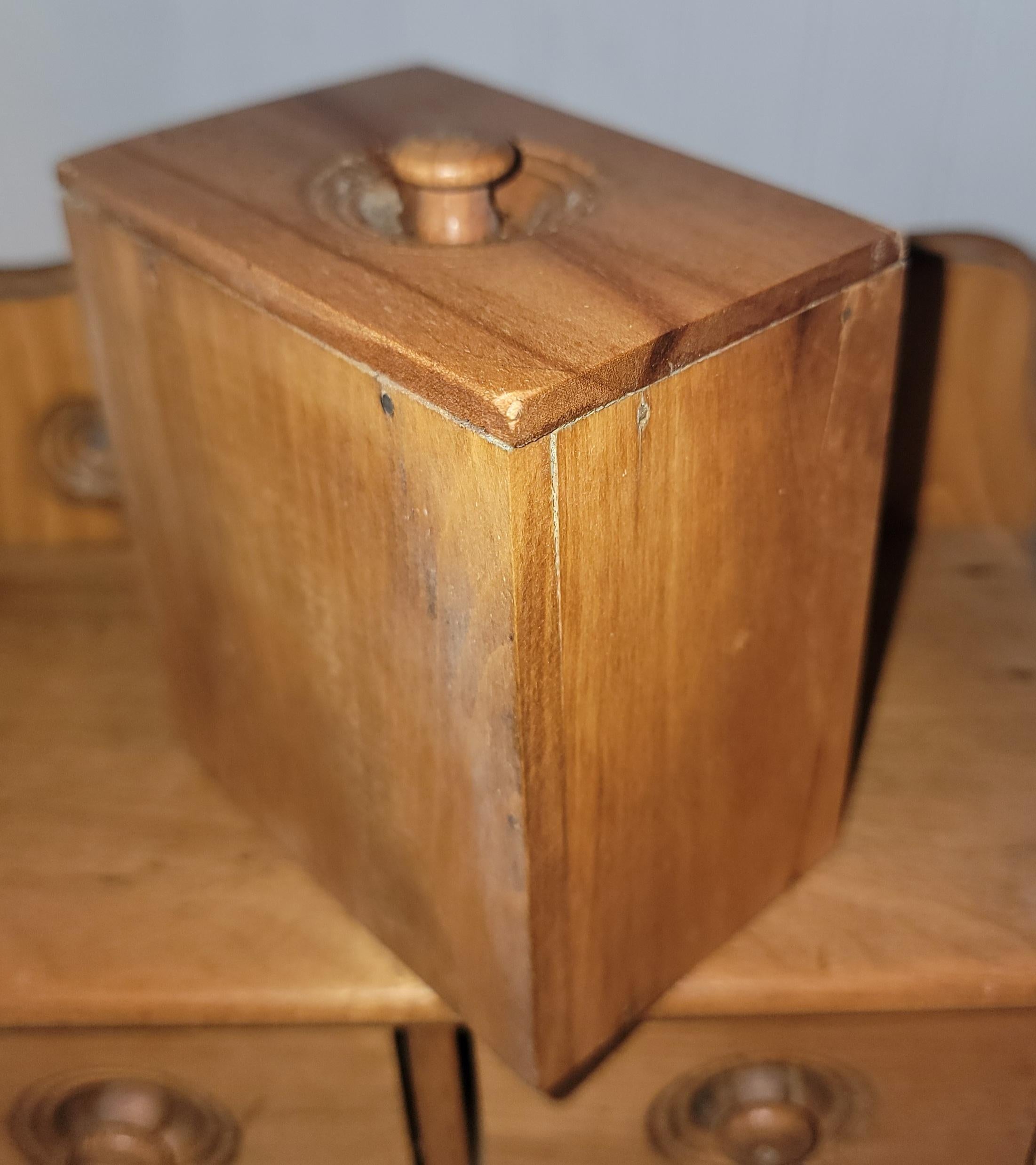 19th Century 19thc Hanging Spice box  For Sale