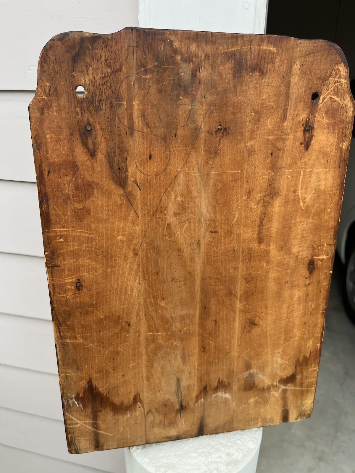 Hand-Crafted 19thc Hanging Spice Box W/ Stenciled Spices For Sale