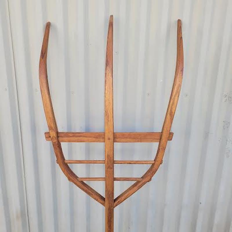 Hand-Crafted 19thc Hay Fork from Pennsylvania For Sale