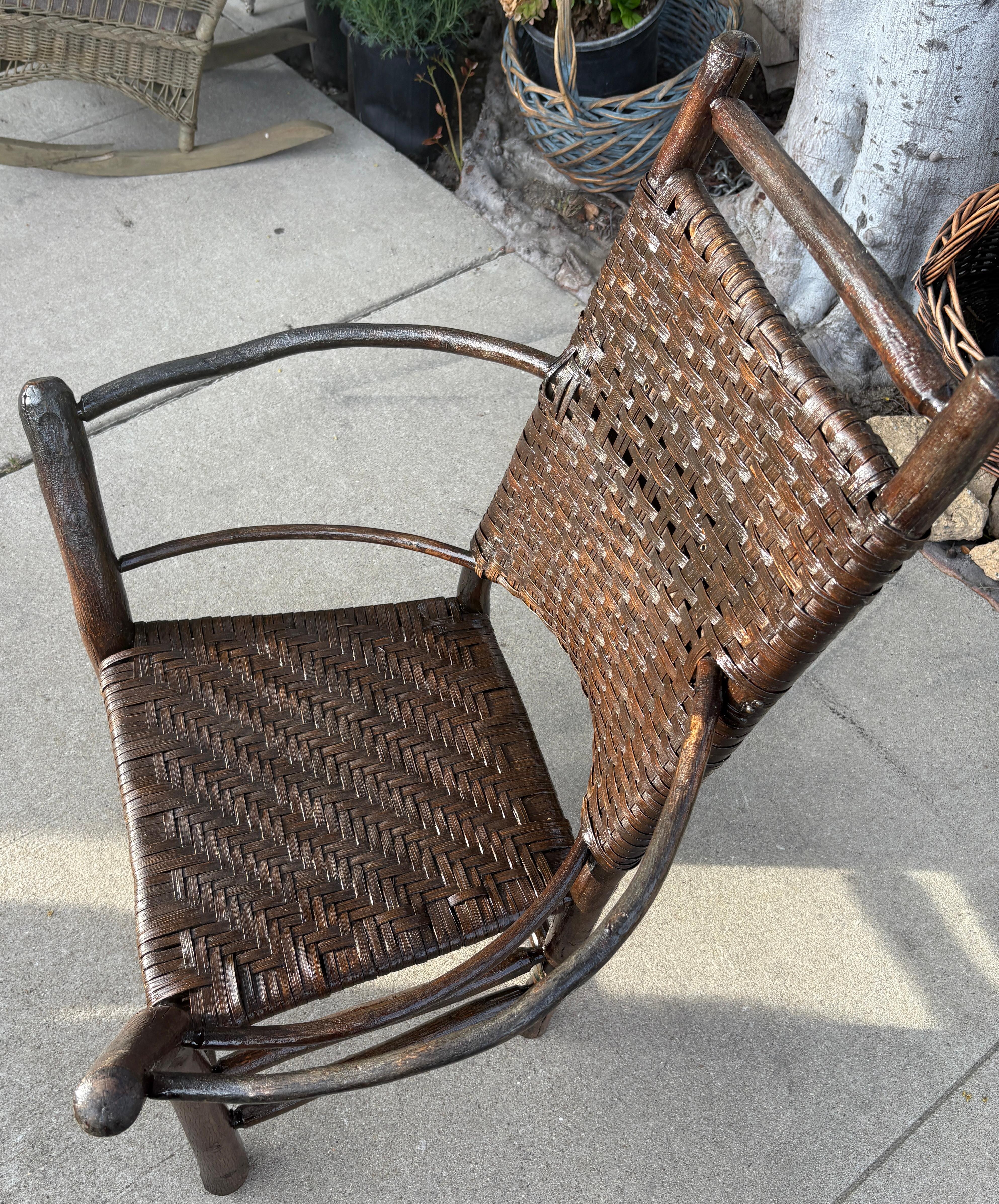 19Thc Hickory-Bentwood  Ranch House Sessel (amerikanisch) im Angebot