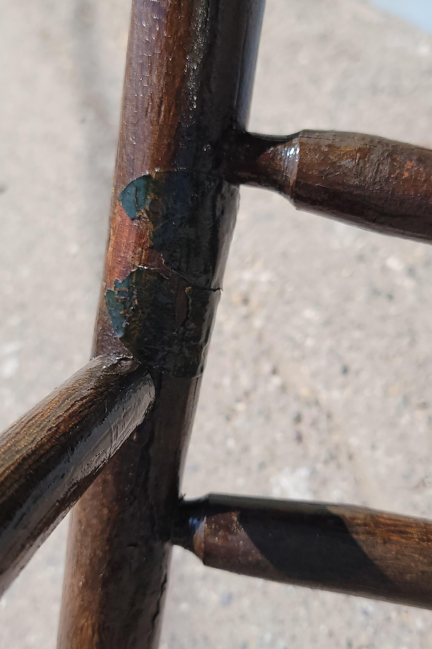 Late 19th Century 19Thc Hickory-Bentwood  Ranch House Arm Chair For Sale