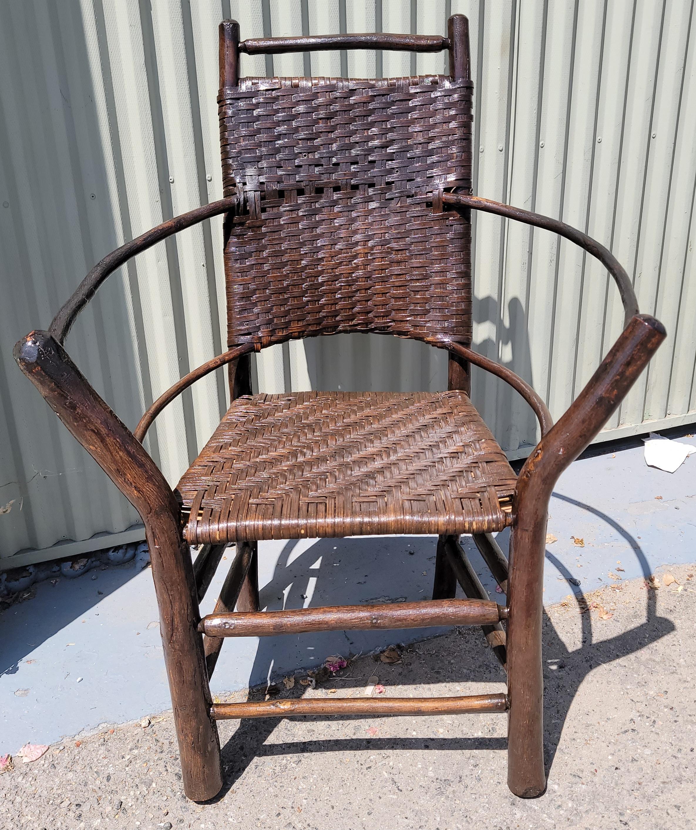 19Thc Hickory-Bentwood  Ranch House Arm Chair For Sale