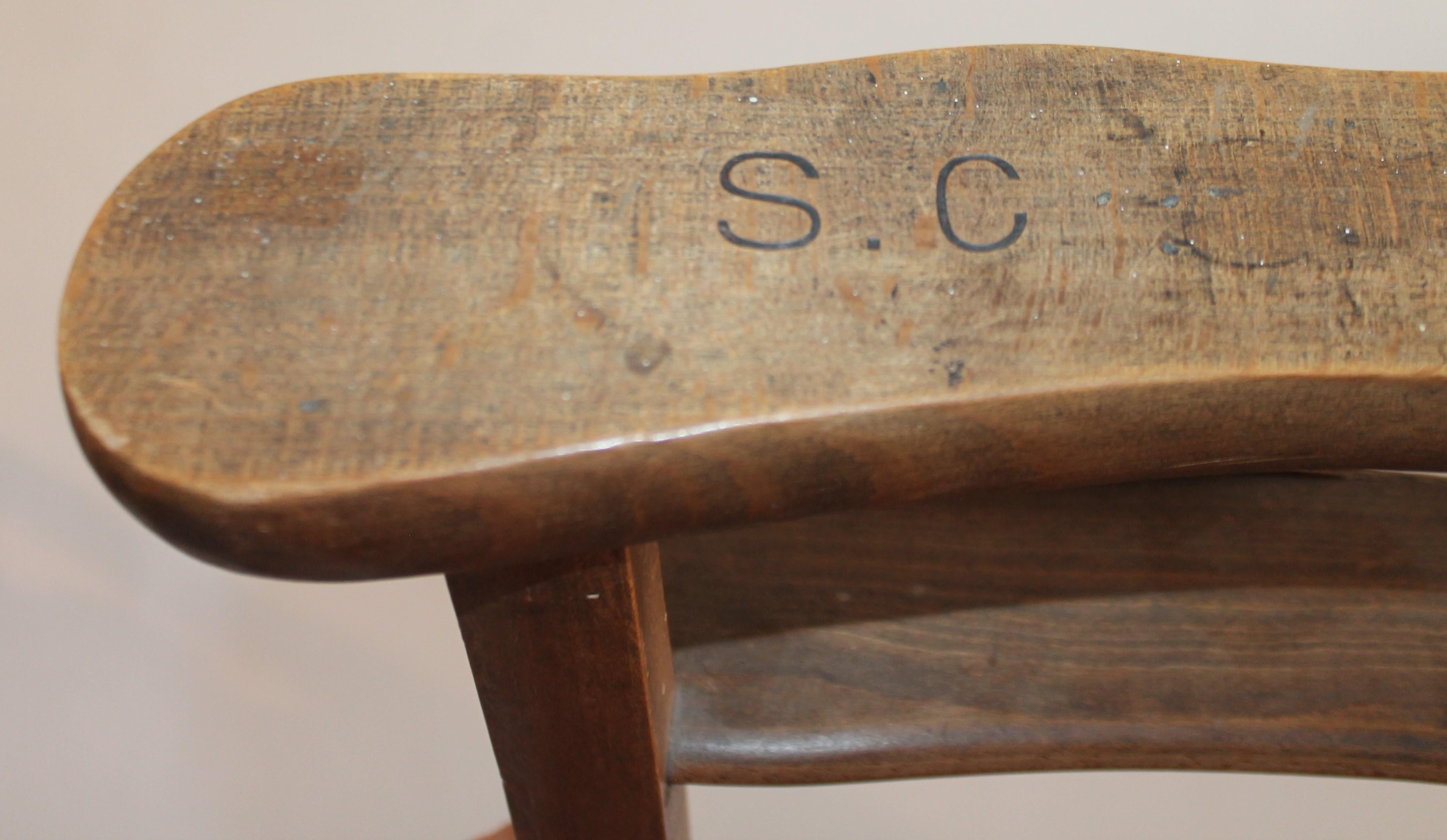 19th Century High Chair with Lift Top Seat For Sale 1