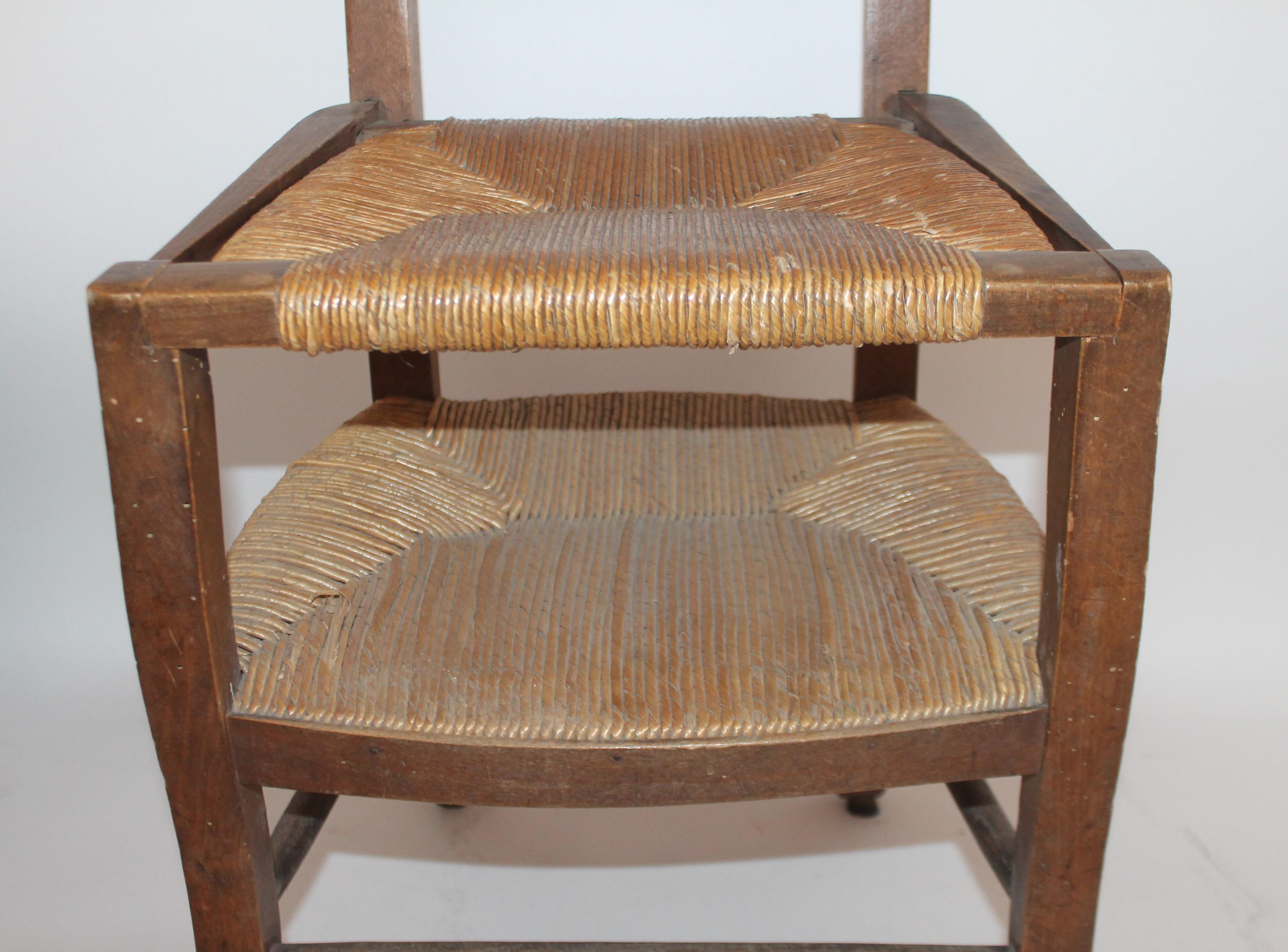 19th Century High Chair with Lift Top Seat For Sale 1