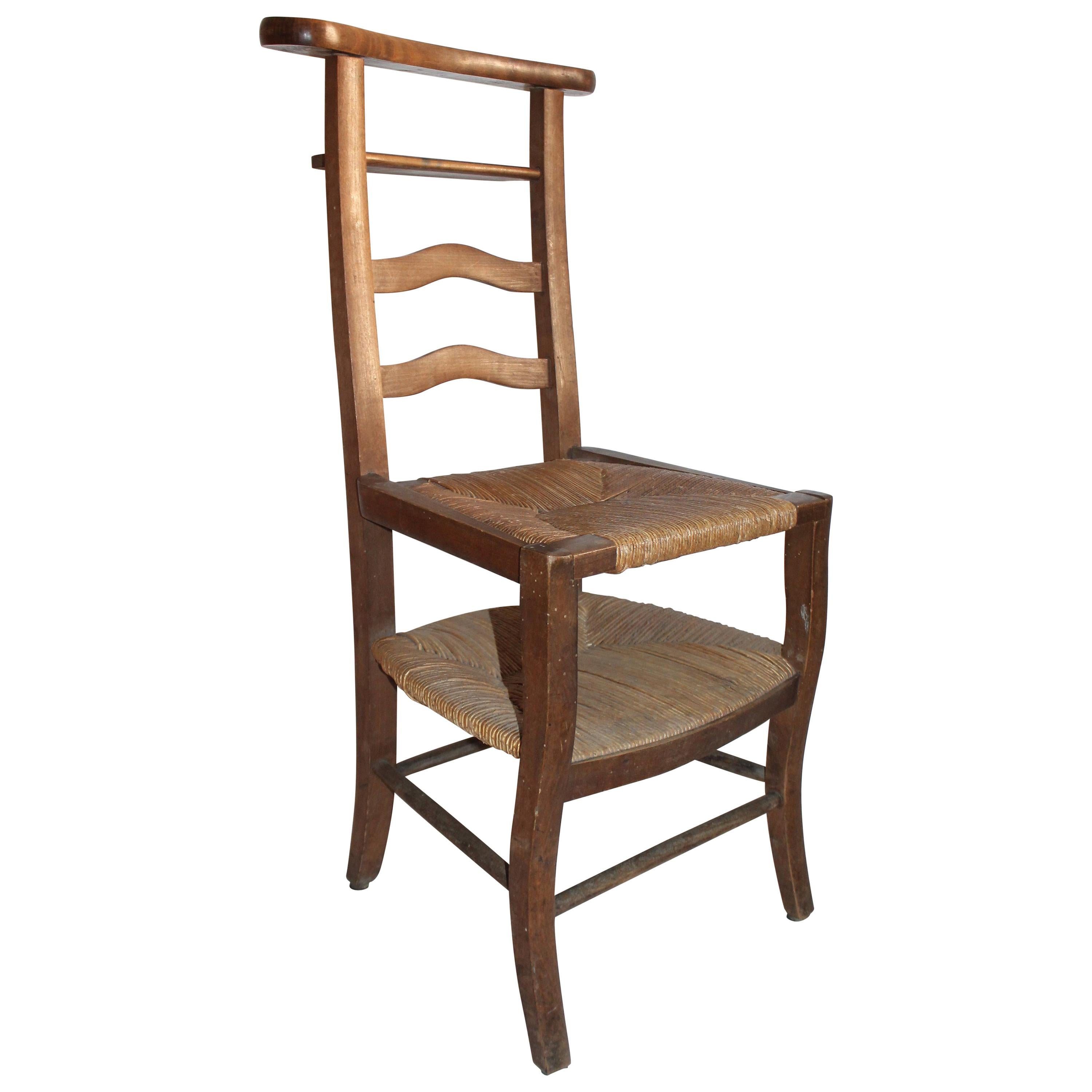 19th Century High Chair with Lift Top Seat