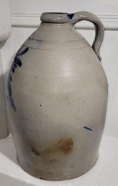 19Thc Highly Decorated Three Gal.Cowden & Wilcox Jug