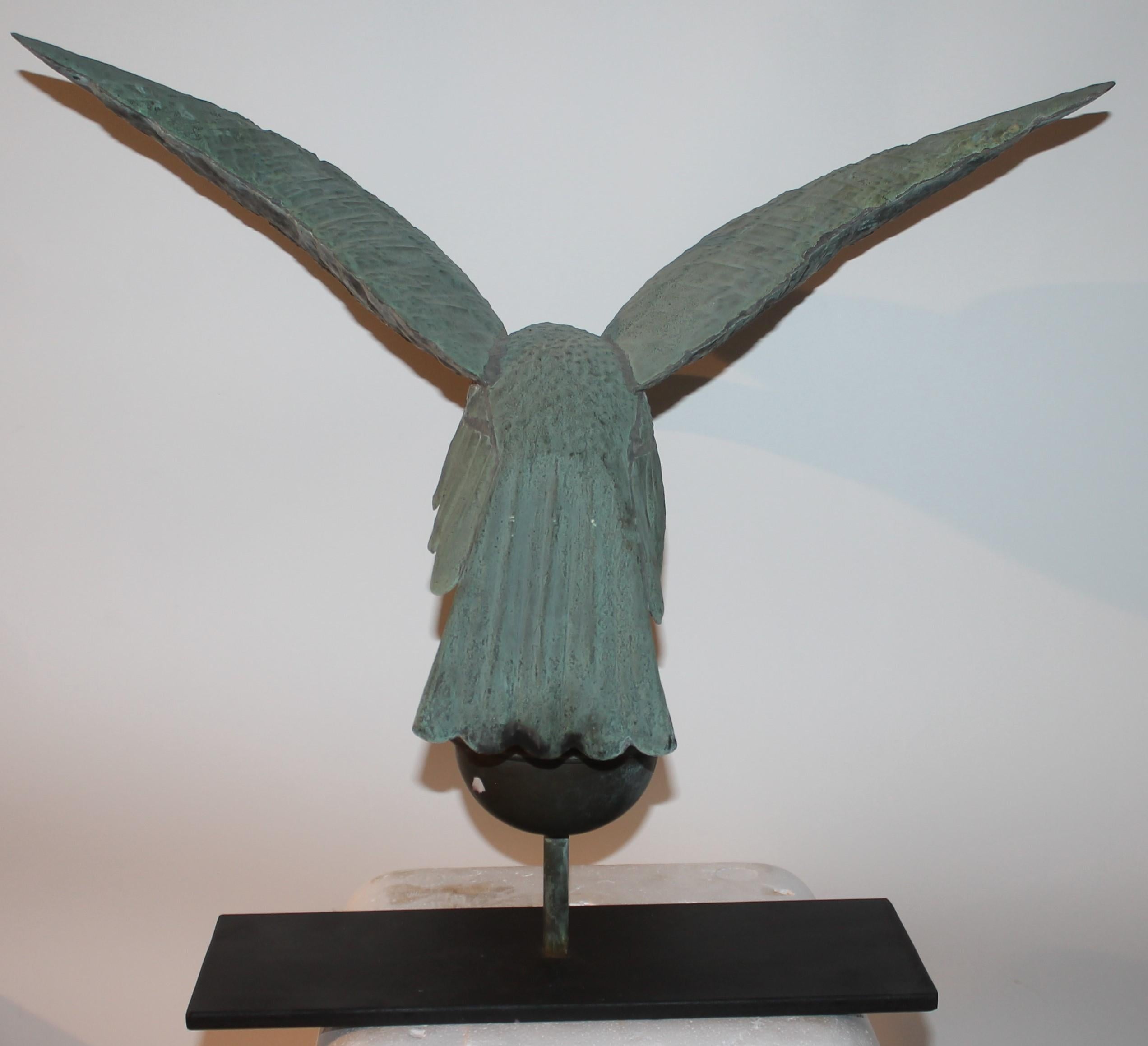 19th C Hollow Body Eagle Weather Vane In Good Condition For Sale In Los Angeles, CA