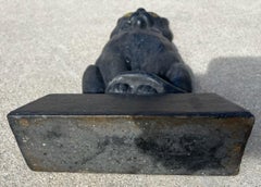 19thc Hubbly Iron Cat Door Stop