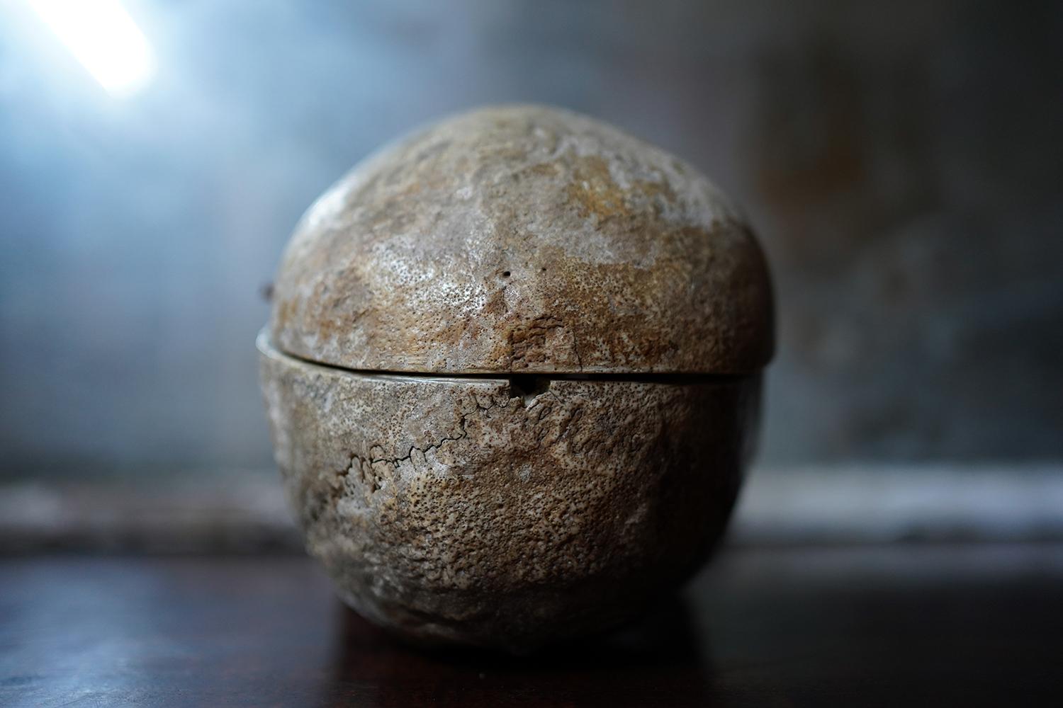 Early 20th Century 19thC Human Skull Inscribed for Phrenological Demonstration For Sale