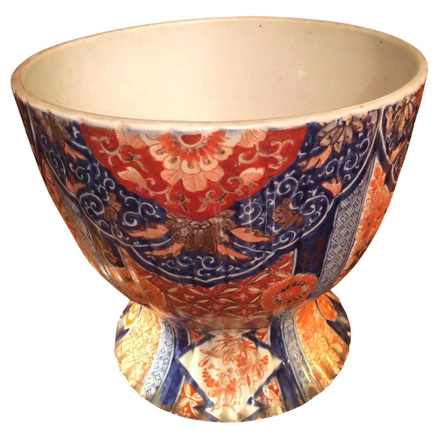 19thc Imari Porcelain Large Japanese Planter